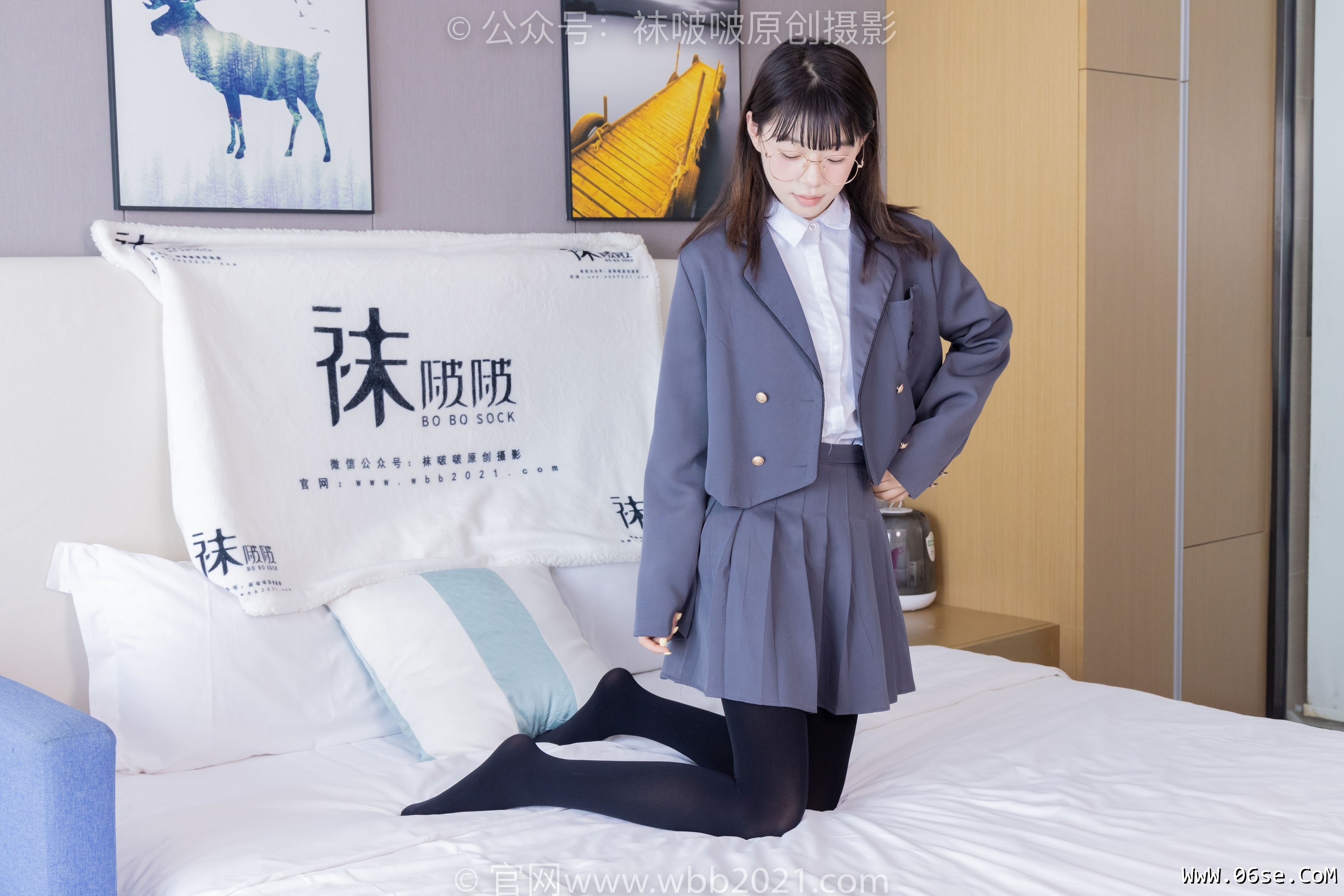 图片[103]-BoBoSocks袜啵啵 No.402 糯米 -皮鞋、厚黑丝、学院jk[140P]-六色网