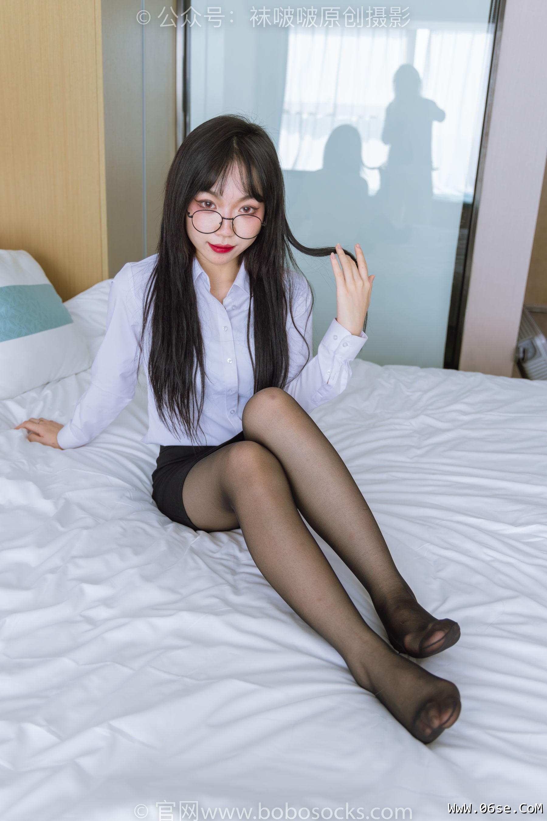 图片[30]-BoBoSocks袜啵啵 No.185 周周-ol制服、高跟鞋、黑丝[140P]-六色网