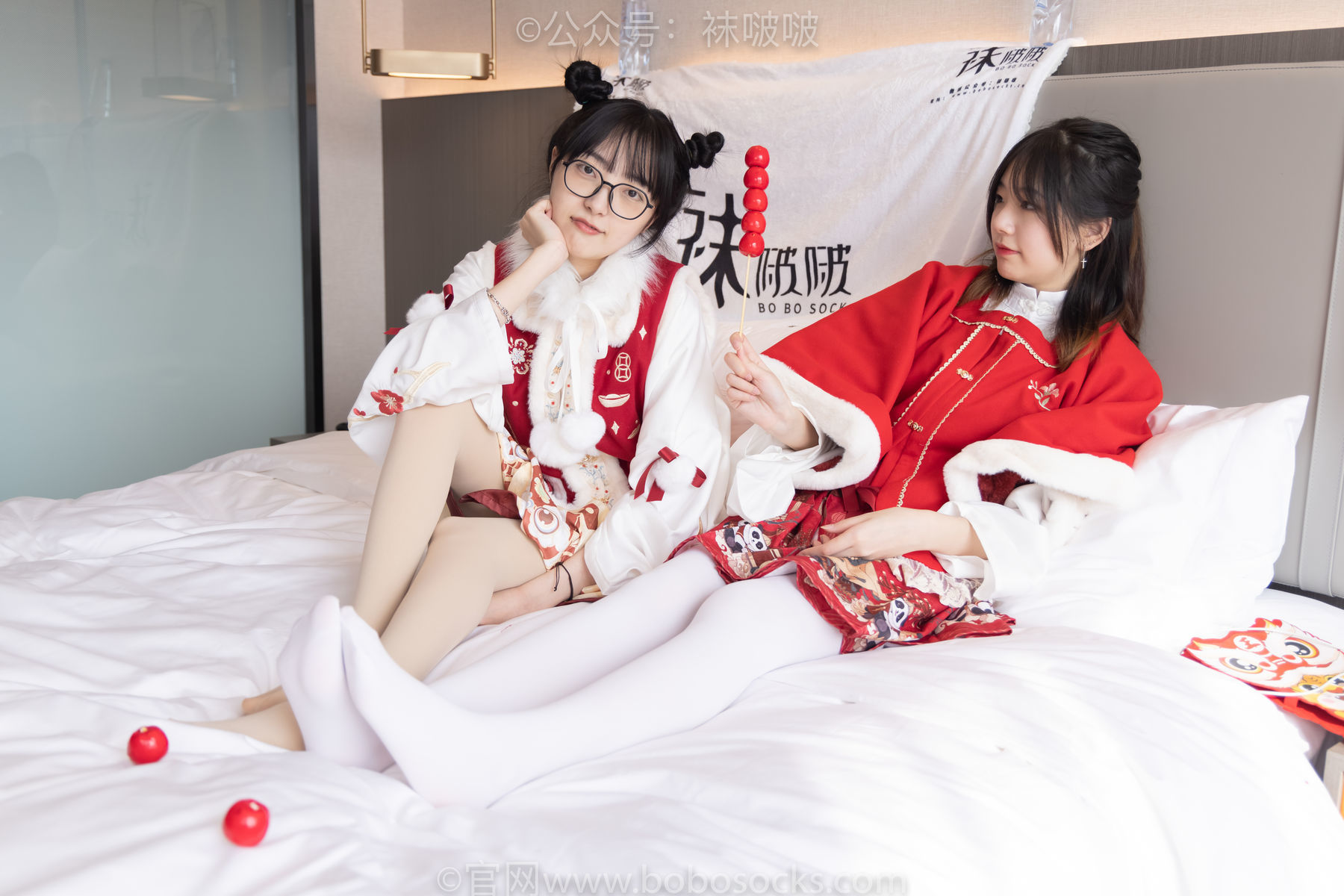 图片[52]-BoBoSocks袜啵啵 No.054 小甜豆与稚予-给大家拜年啦[139P]-六色网