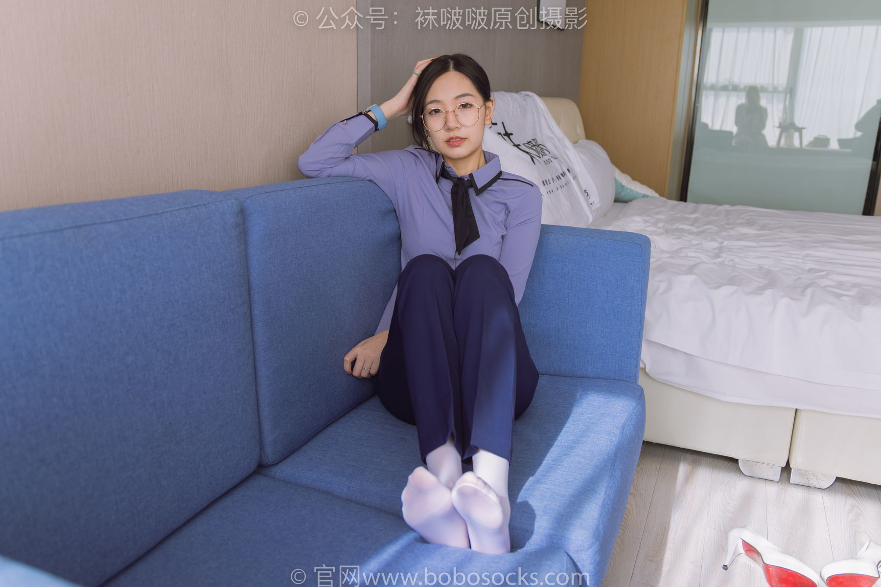 图片[38]-BoBoSocks袜啵啵 No.178 小甜豆-高跟鞋、厚白丝、ol风裤里丝[140P]-六色网