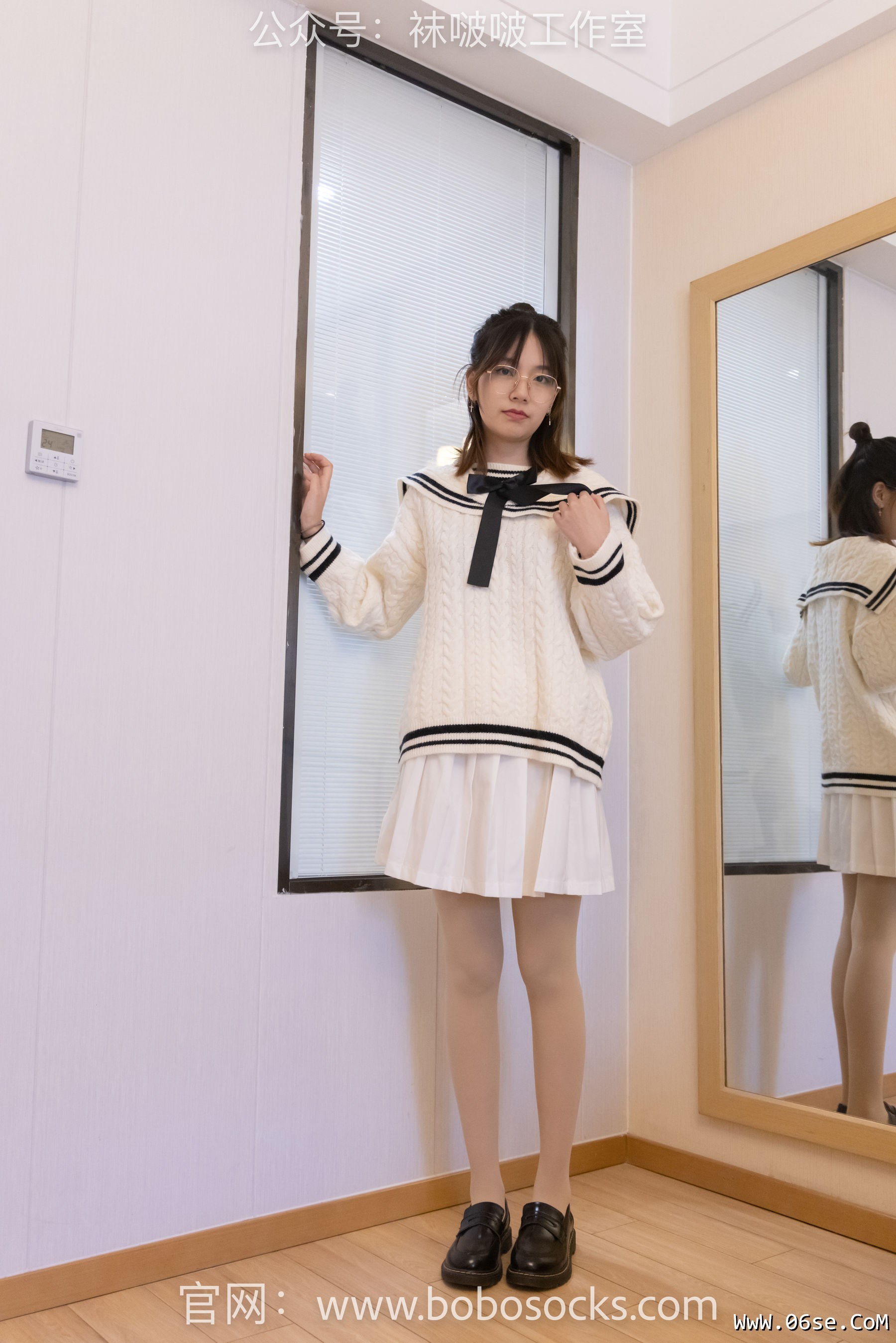 图片[103]-BoBoSocks袜啵啵 No.117 小甜豆-黑皮鞋、厚肉丝[135P]-六色网