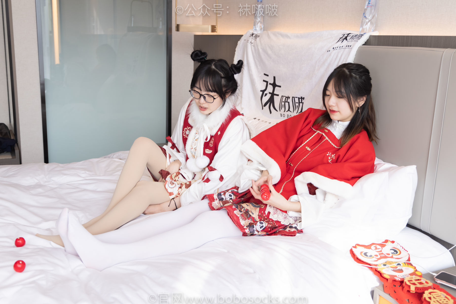 图片[51]-BoBoSocks袜啵啵 No.054 小甜豆与稚予-给大家拜年啦[139P]-六色网