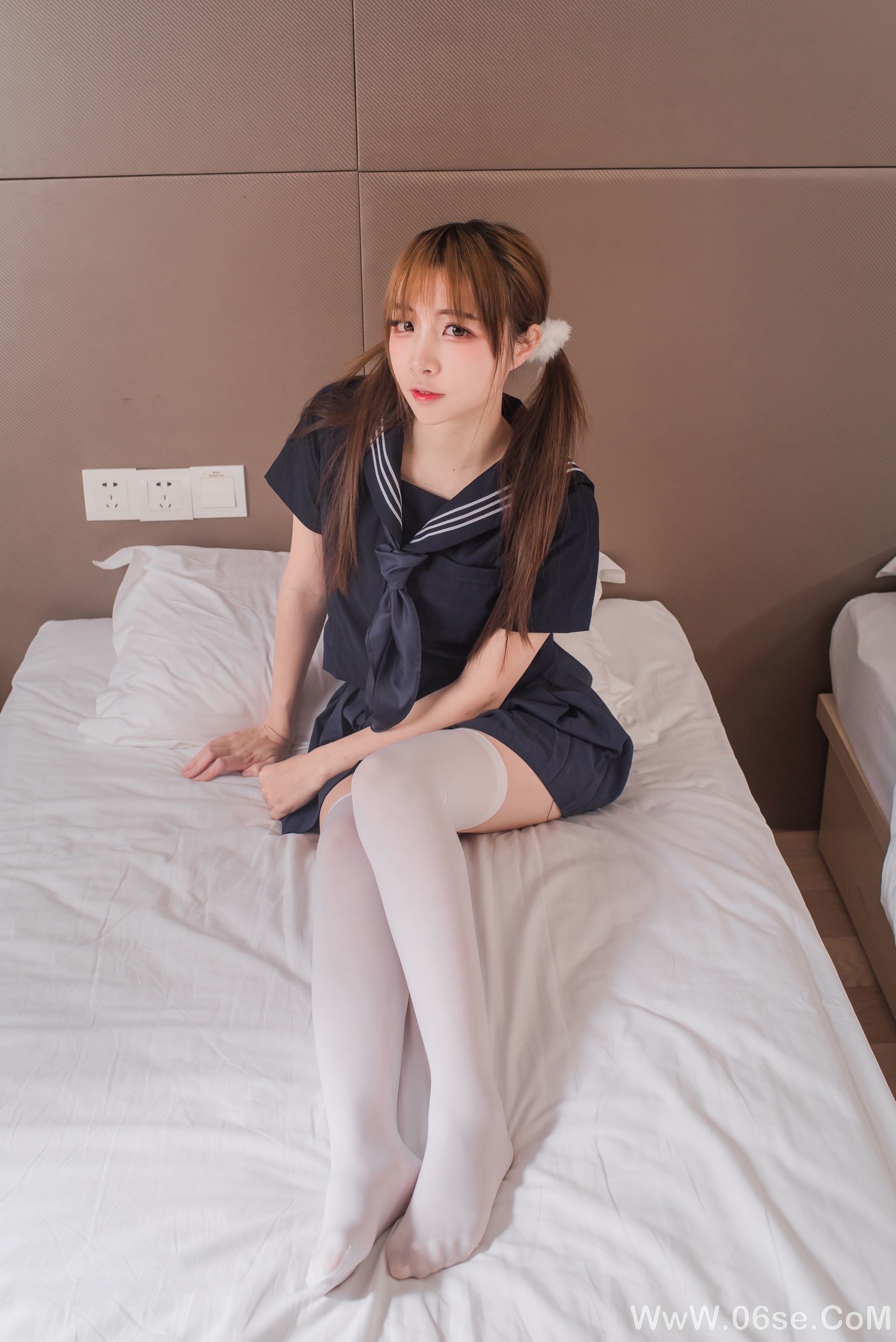 图片[4]-人气Coser二佐Nisa 制服黑三本[42P]-六色网