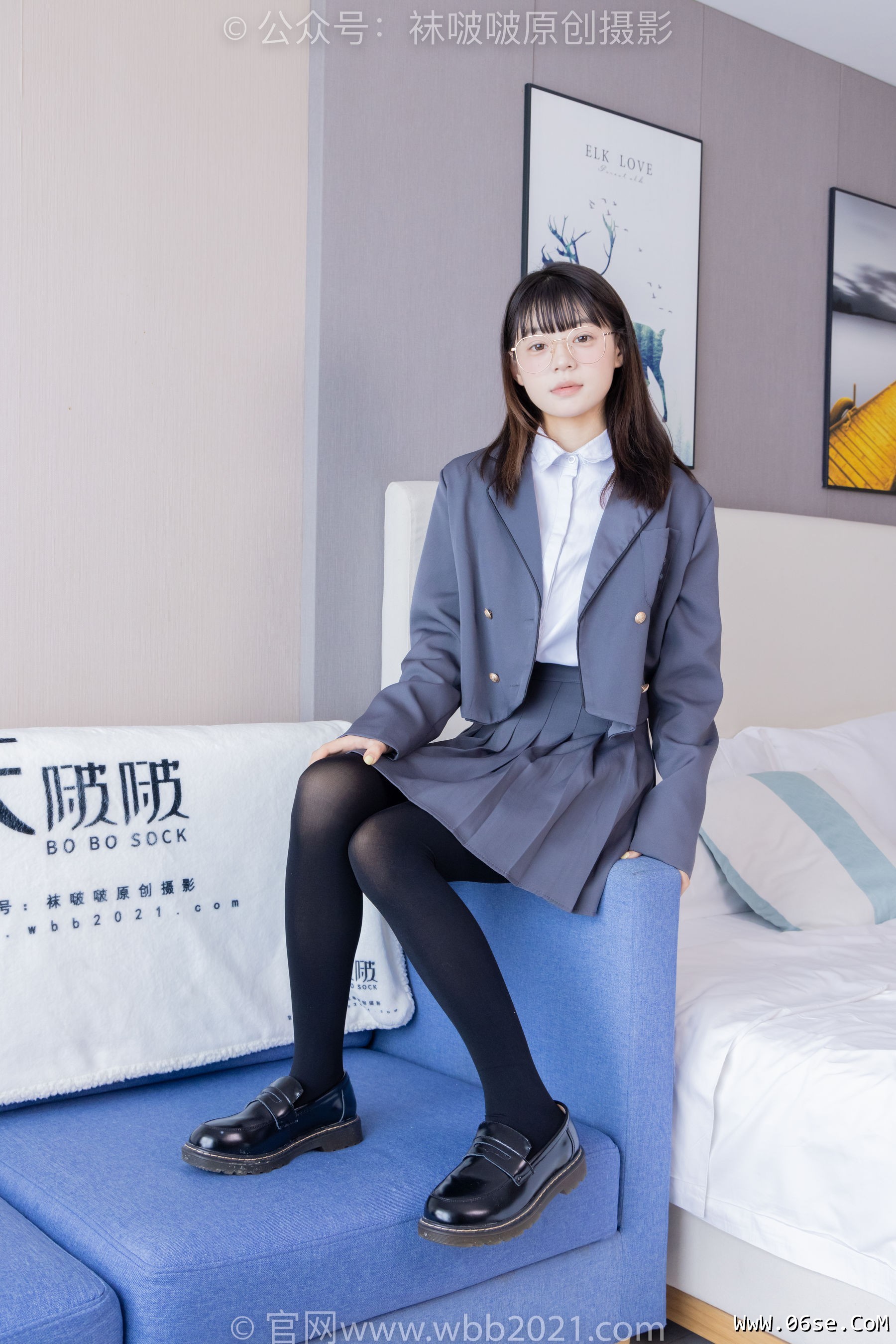 图片[68]-BoBoSocks袜啵啵 No.402 糯米 -皮鞋、厚黑丝、学院jk[140P]-六色网