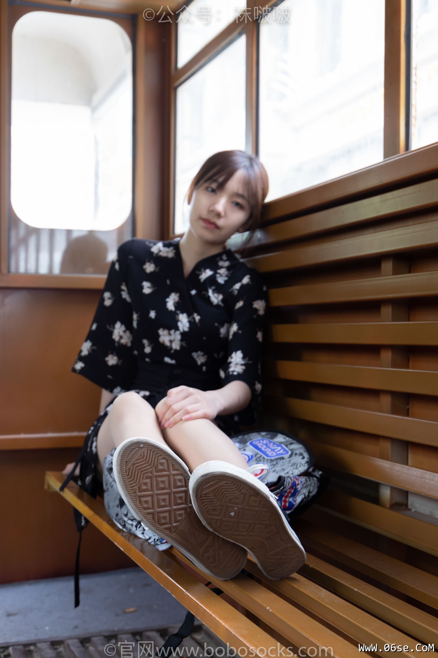 图片[39]-BoBoSocks袜啵啵 No.013 小甜豆-匡威帆布鞋、浅灰色短棉袜、肉丝[132P]-六色网