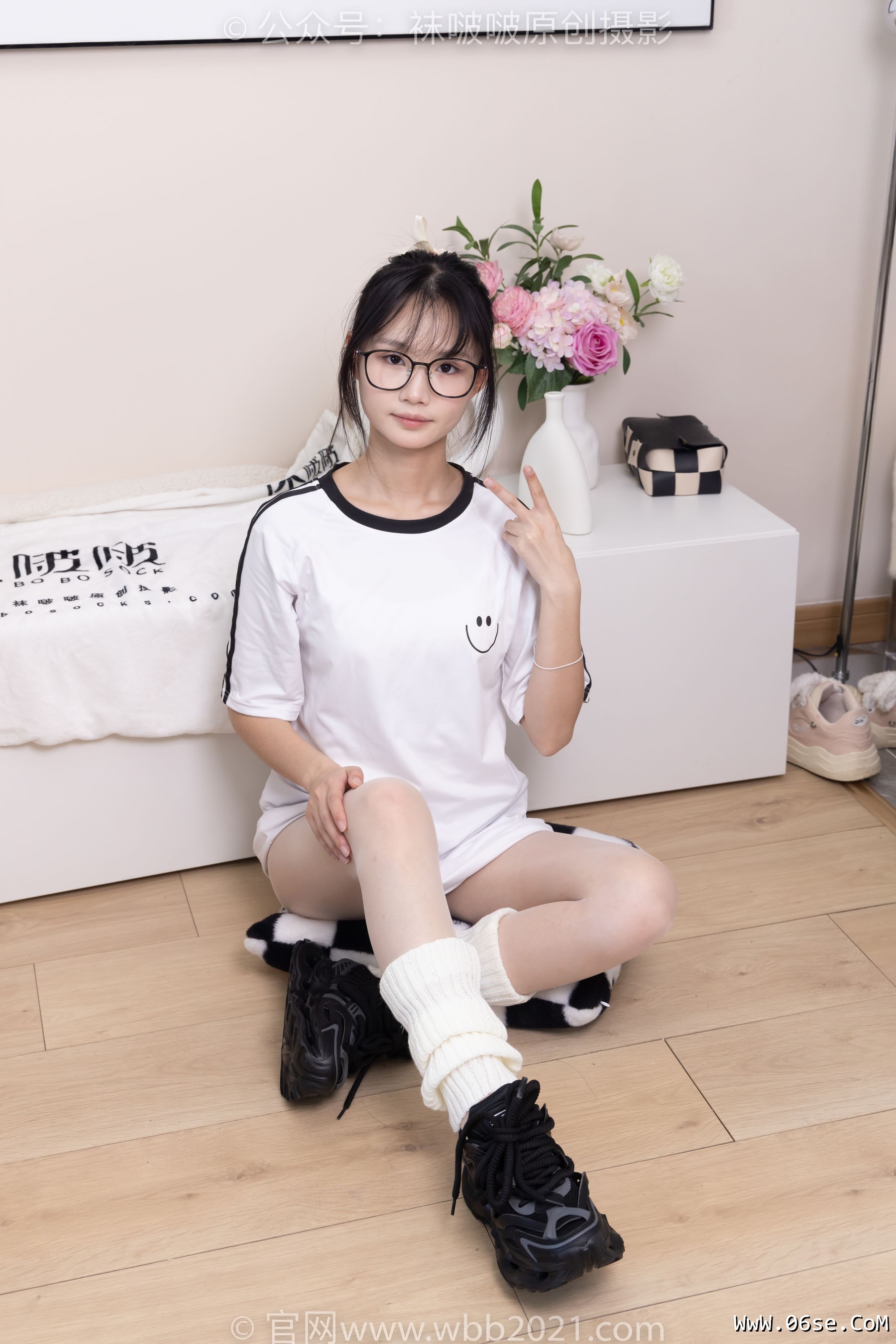 图片[90]-BoBoSocks袜啵啵 No.376 甜甜圈 -运动鞋、堆堆袜套、白丝[150P]-六色网