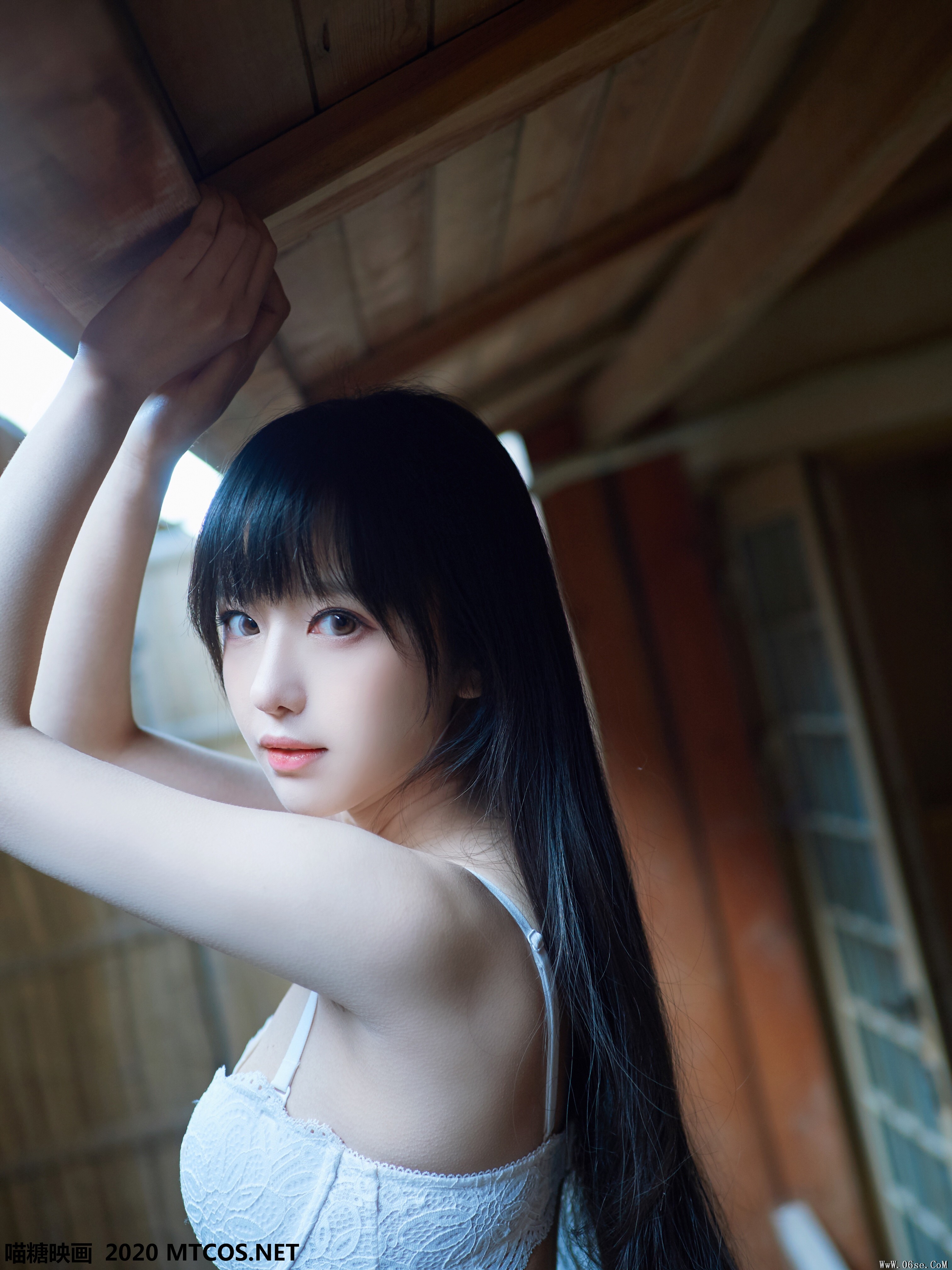 图片[9]-喵糖映画 VOL.147 白色泳装之温泉[25P／163M]-六色网