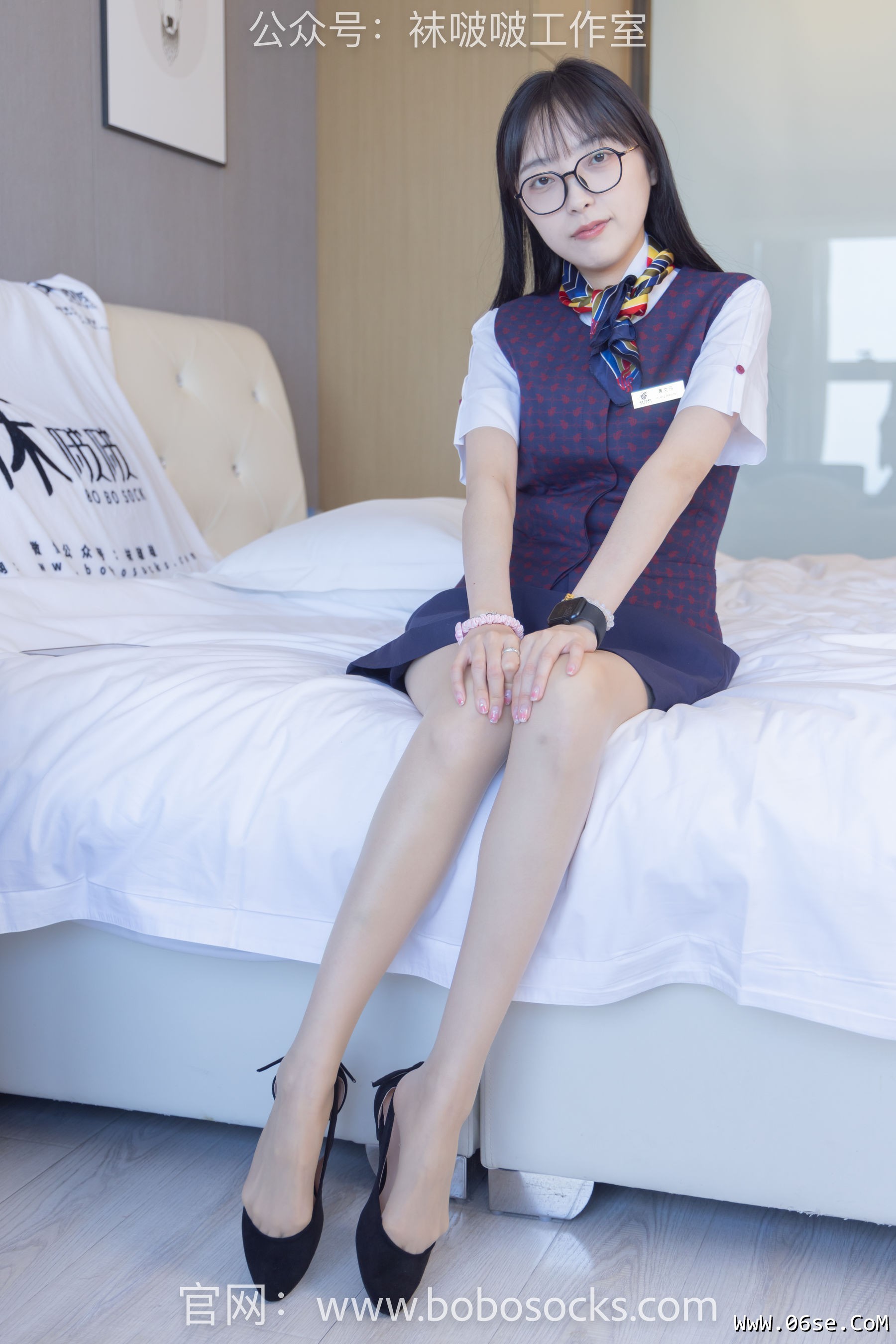 图片[36]-BoBoSocks袜啵啵 No.115 稚予-平底鞋、肉丝、空姐制服[136P]-六色网