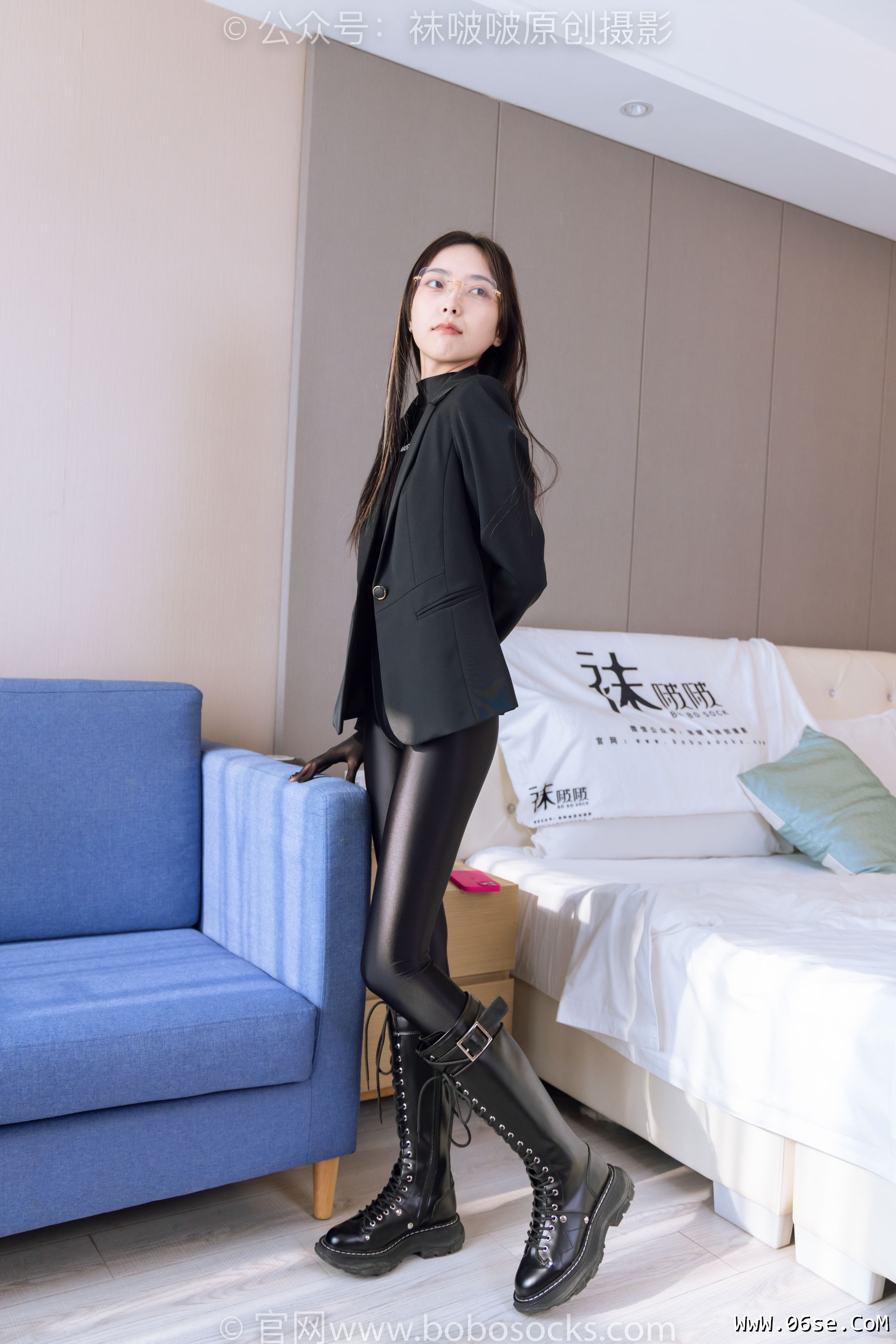 图片[63]-BoBoSocks袜啵啵 No.164 稚予-长靴、五指袜黑丝、裤里丝、连体服[139P]-六色网