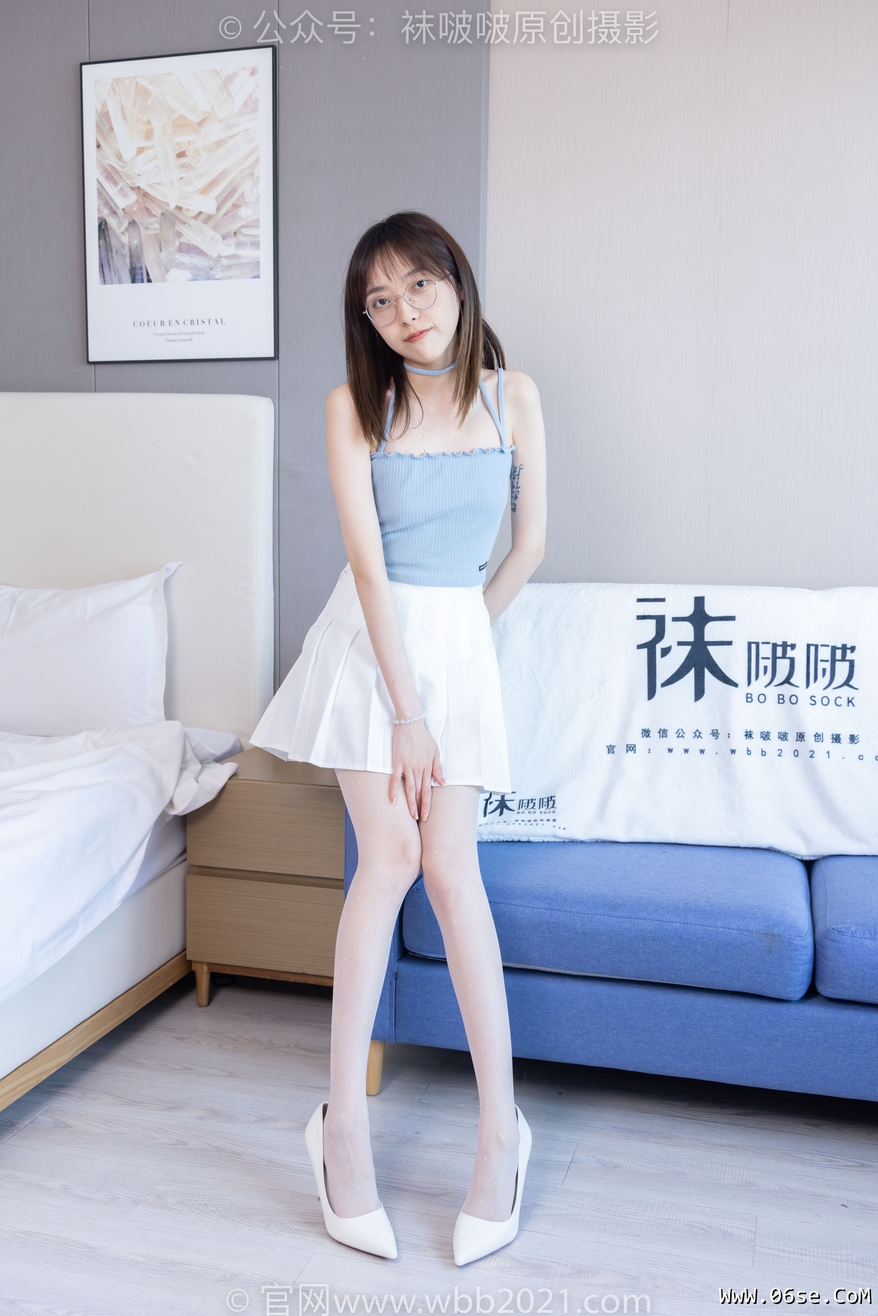 图片[58]-BoBoSocks袜啵啵 No.403 稚予 -高跟鞋、板鞋、波点黑丝、波点白丝[145P]-六色网