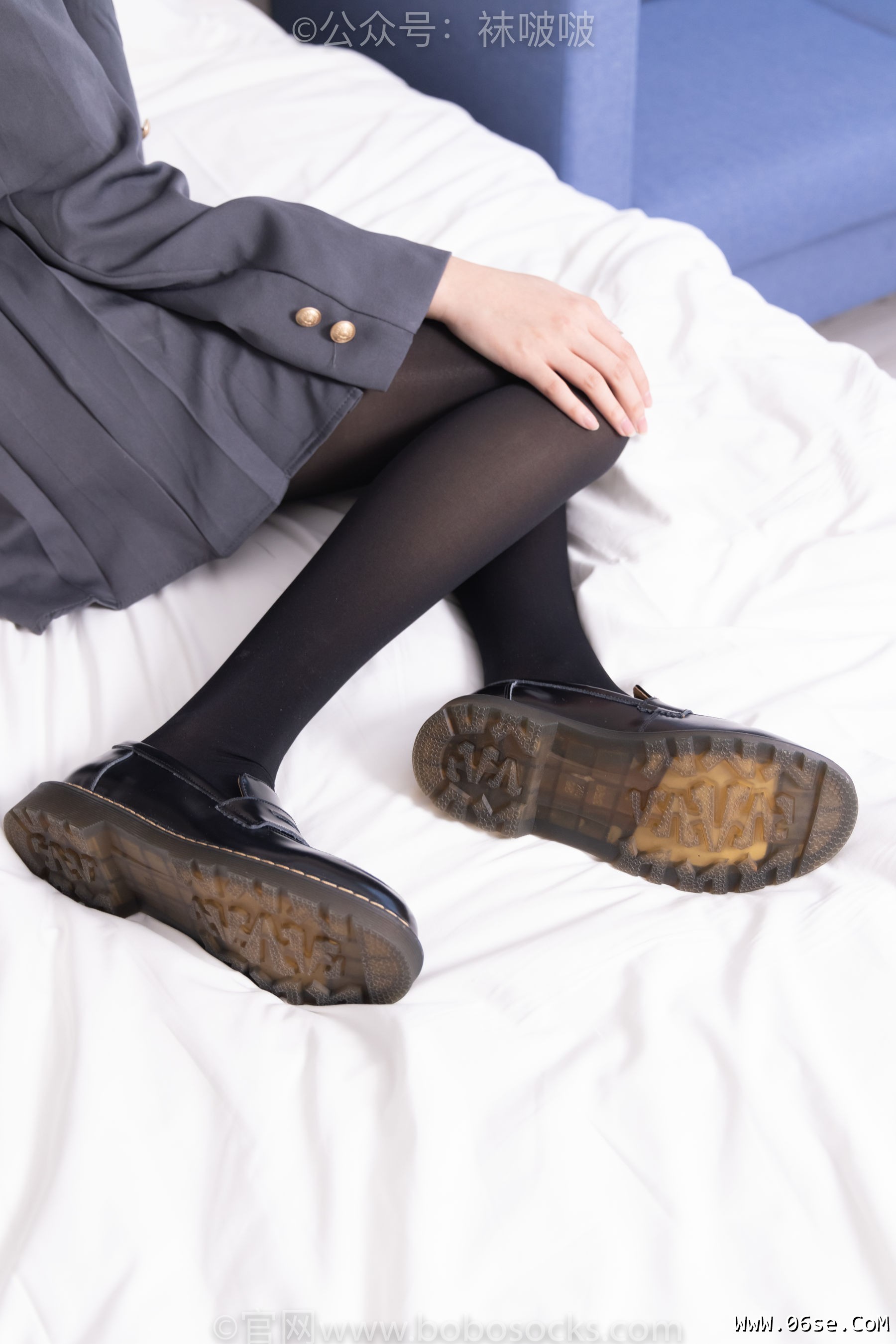 图片[36]-BoBoSocks袜啵啵 No.060 小甜豆-JK制服、皮鞋、厚黑丝[131P]-六色网