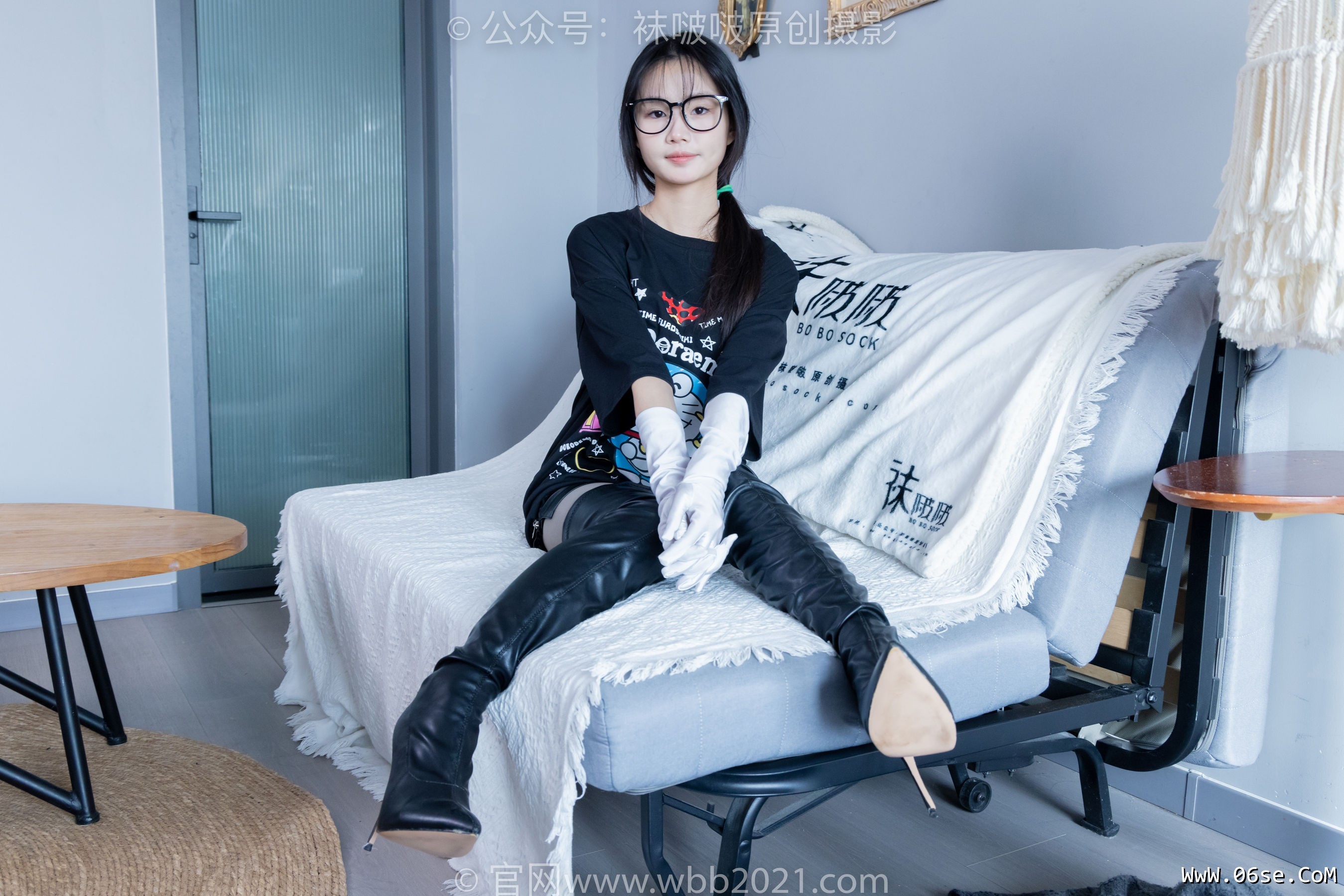 图片[72]-BoBoSocks袜啵啵 No.343 甜甜圈 -高跟长靴、黑丝打底、肉丝[150P]-六色网