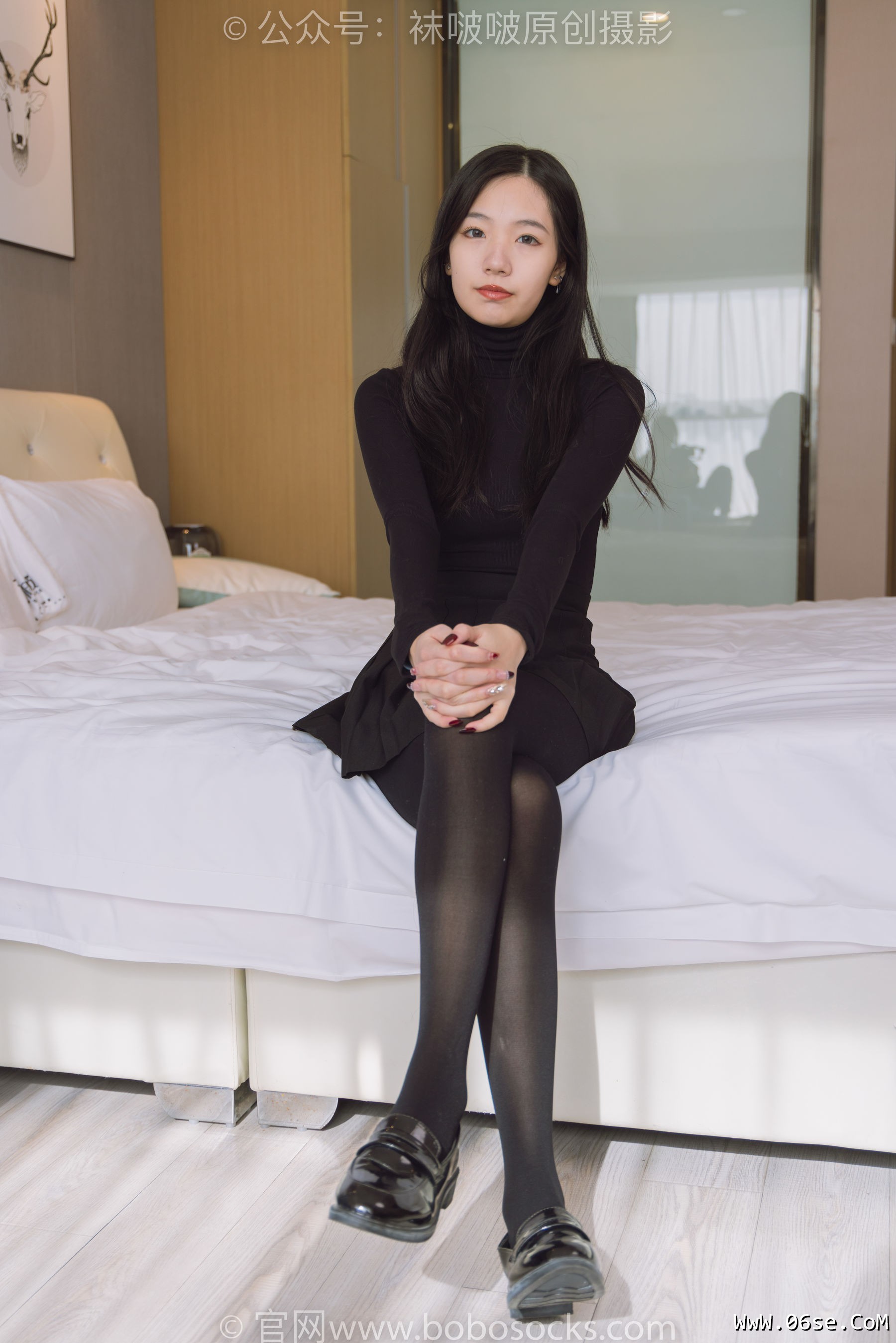 图片[86]-BoBoSocks袜啵啵 No.184 小甜豆-黑皮鞋、厚黑丝[140P]-六色网