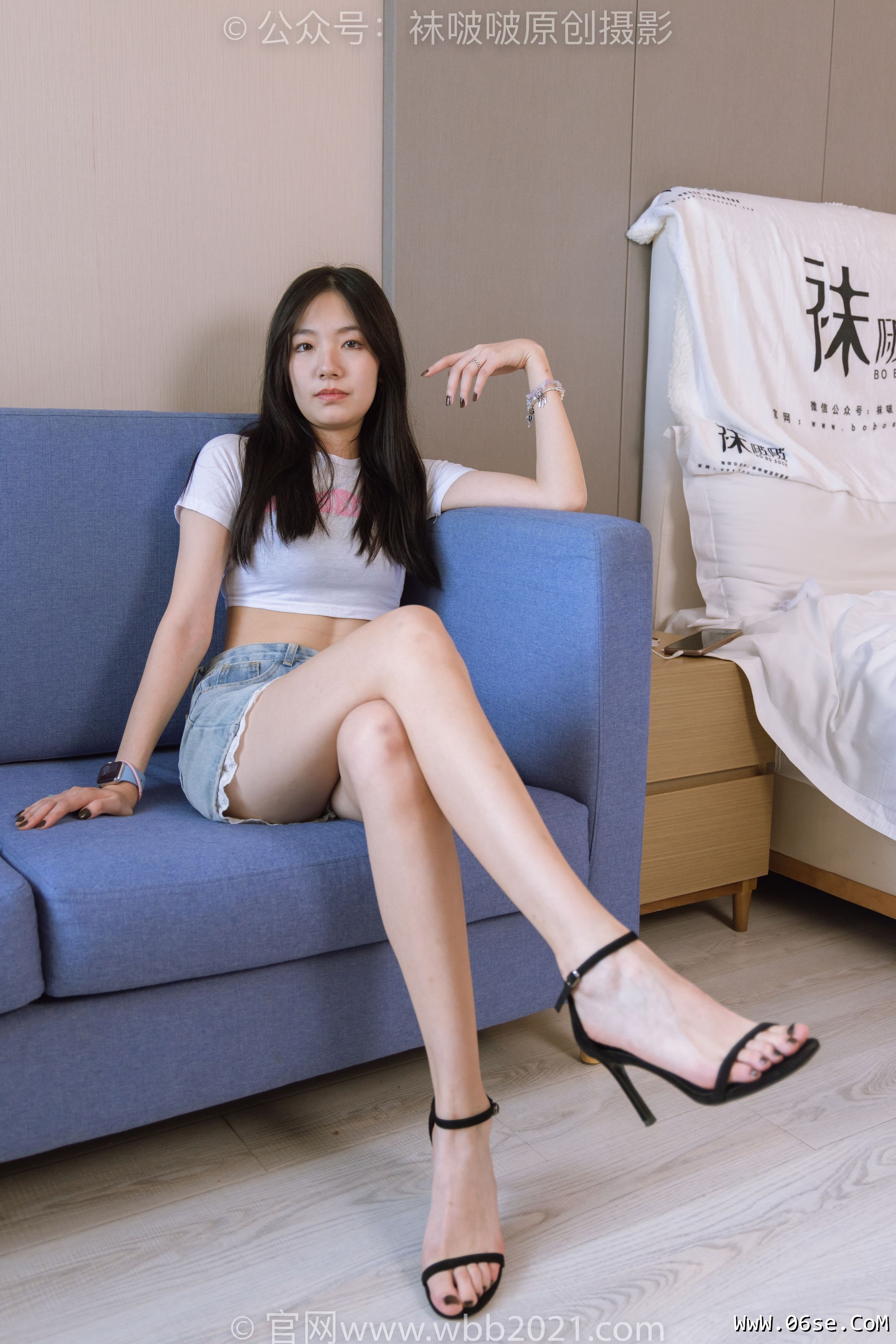 图片[9]-BoBoSocks袜啵啵 No.426 小甜豆 -高跟鞋、裸足、白棉袜[140P]-六色网