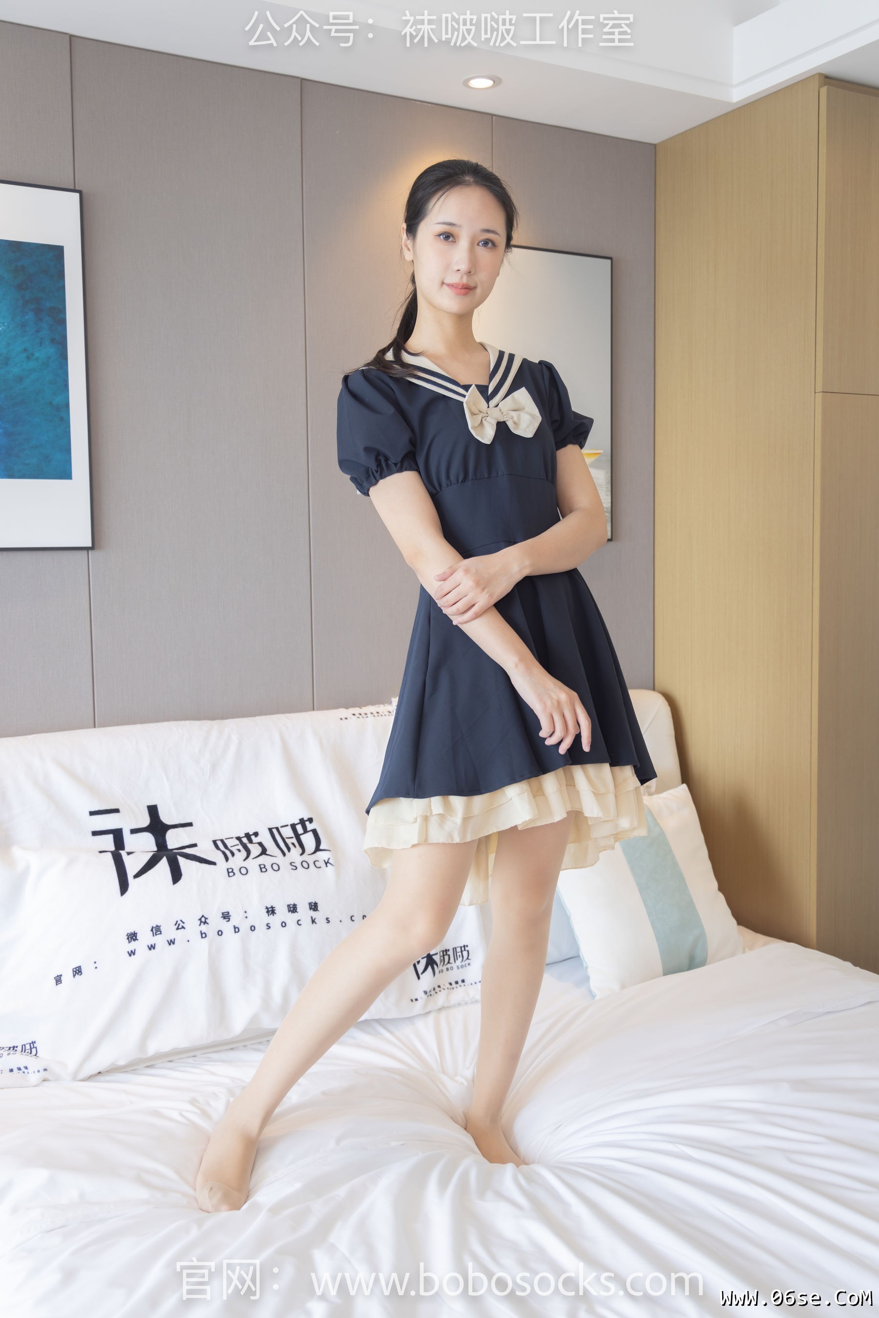 图片[99]-BoBoSocks袜啵啵 No.107 小安-平底鞋、白棉袜、肉丝[140P]-六色网
