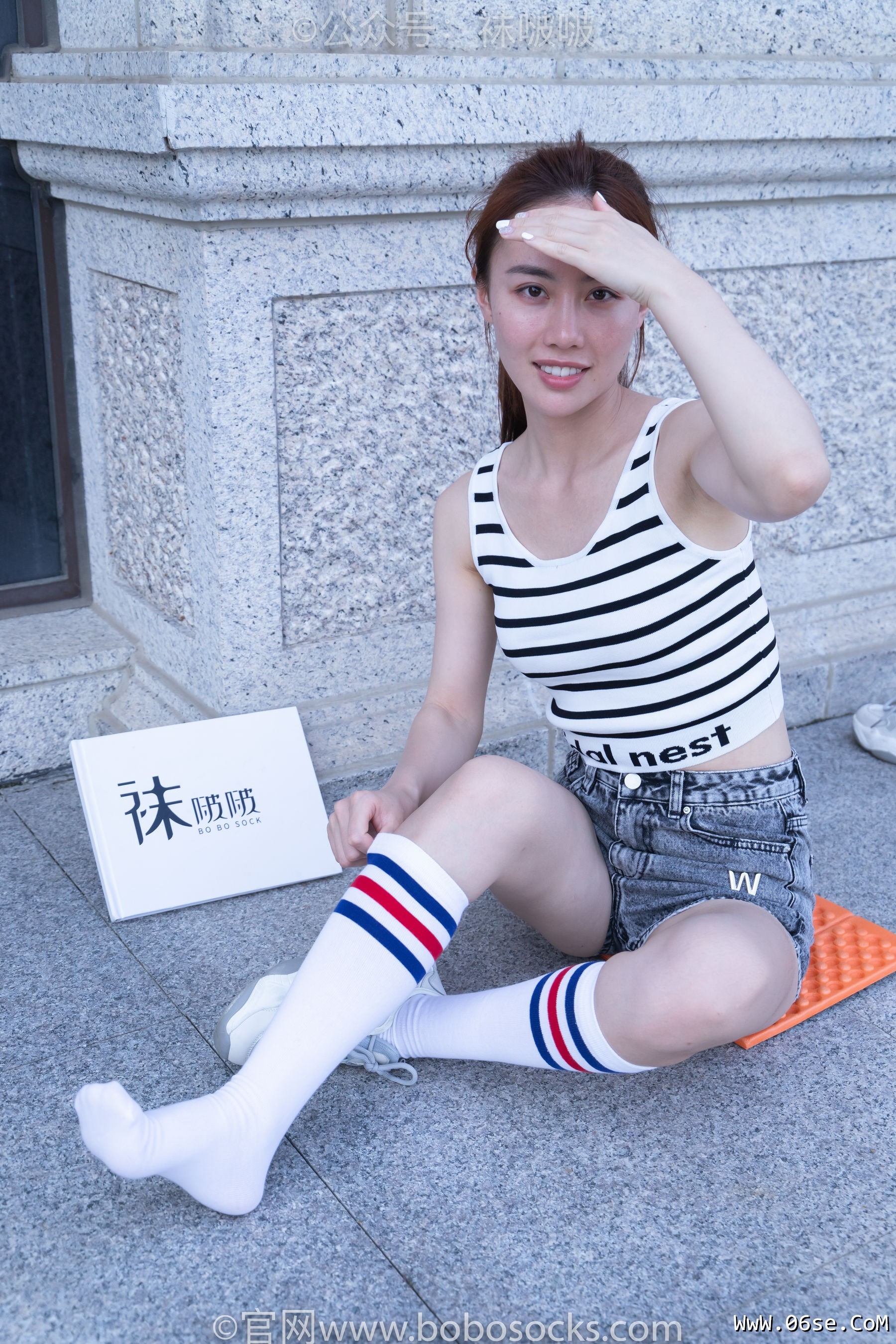 图片[35]-BoBoSocks袜啵啵 No.006 小米-运动鞋、白色小腿袜、裸足[130P]-六色网