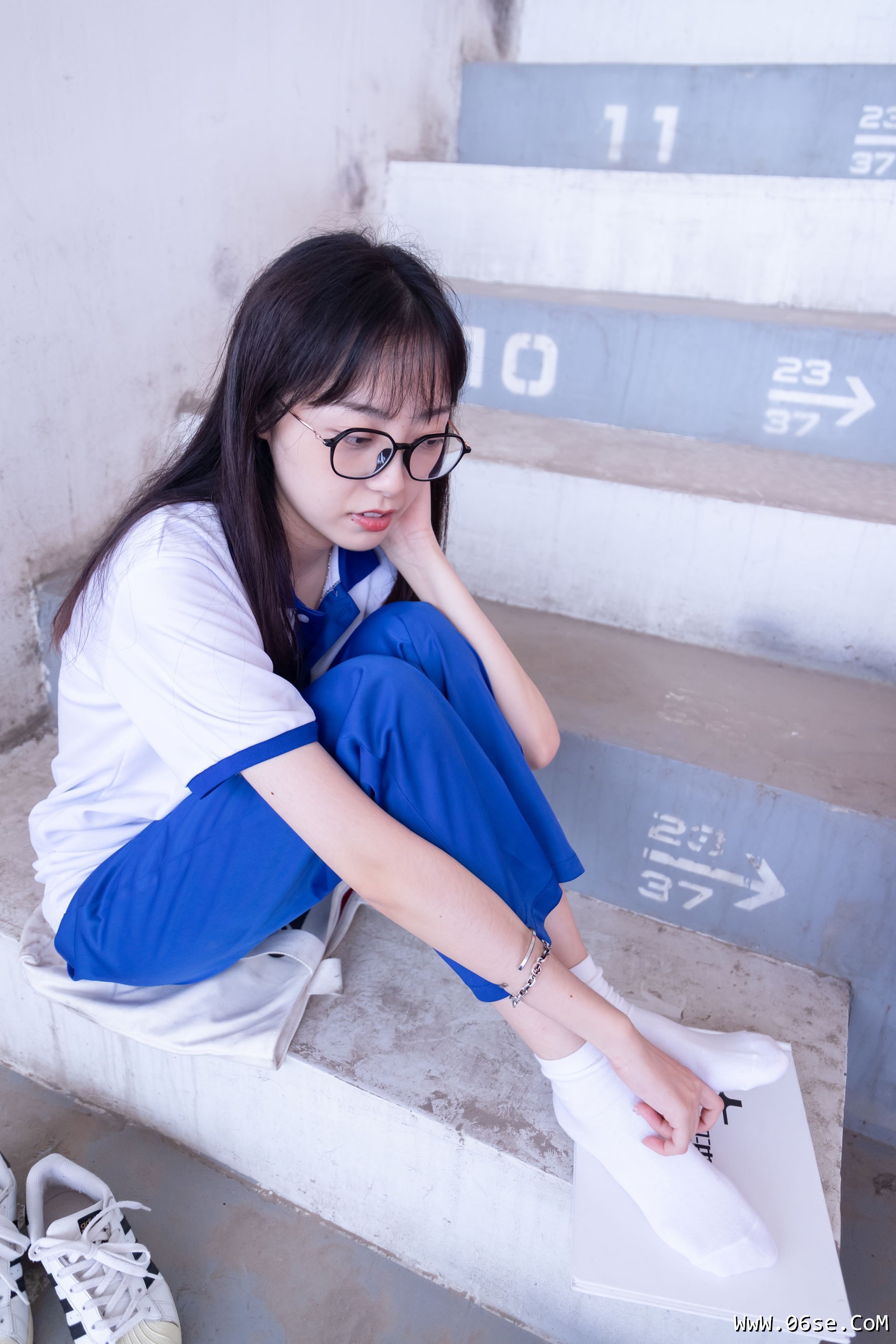 图片[84]-BoBoSocks袜啵啵 No.002 稚予-校服、贝壳头、白棉袜、裸足[139P]-六色网