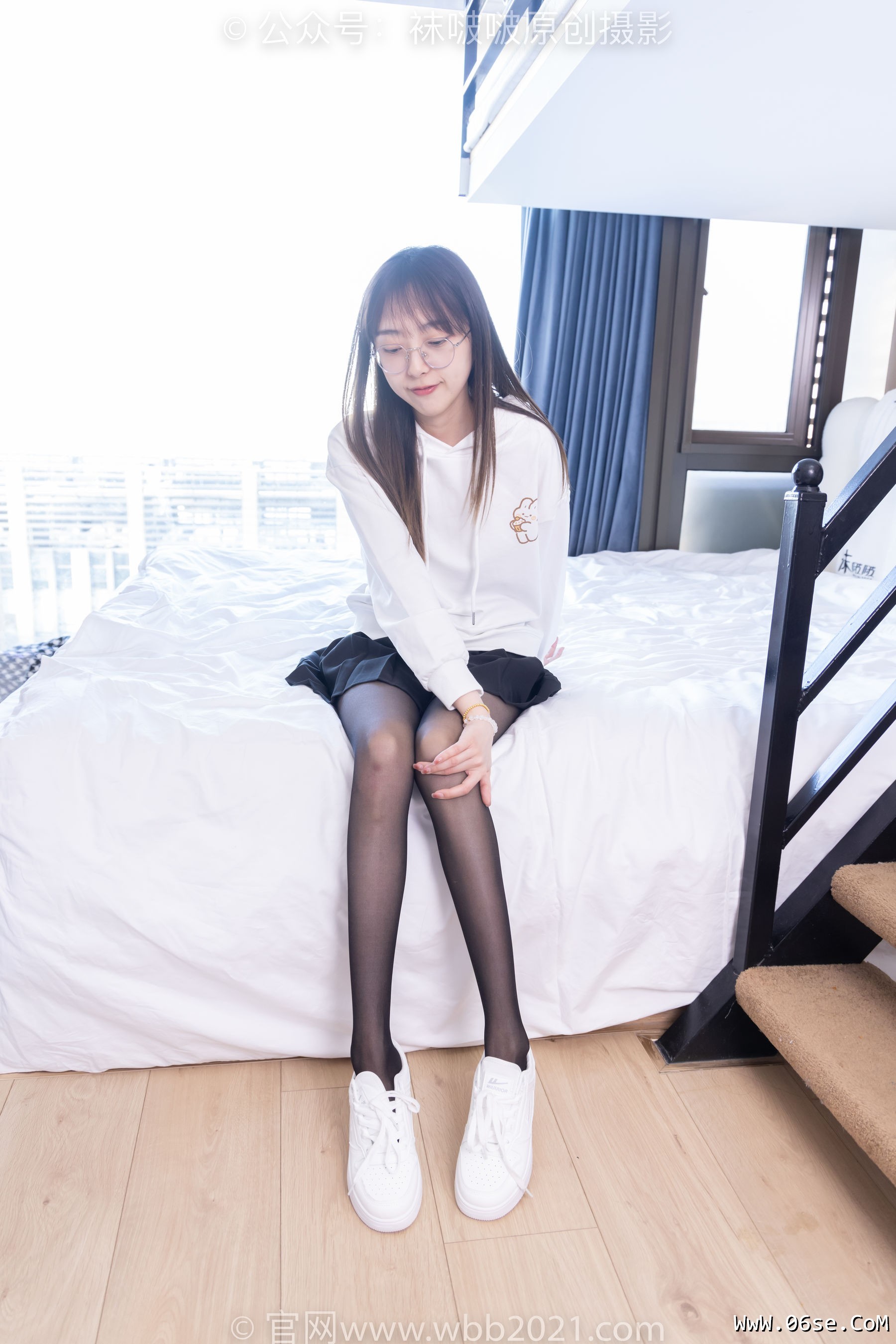 图片[107]-BoBoSocks袜啵啵 No.407 稚予 -板鞋、黑丝[140P]-六色网