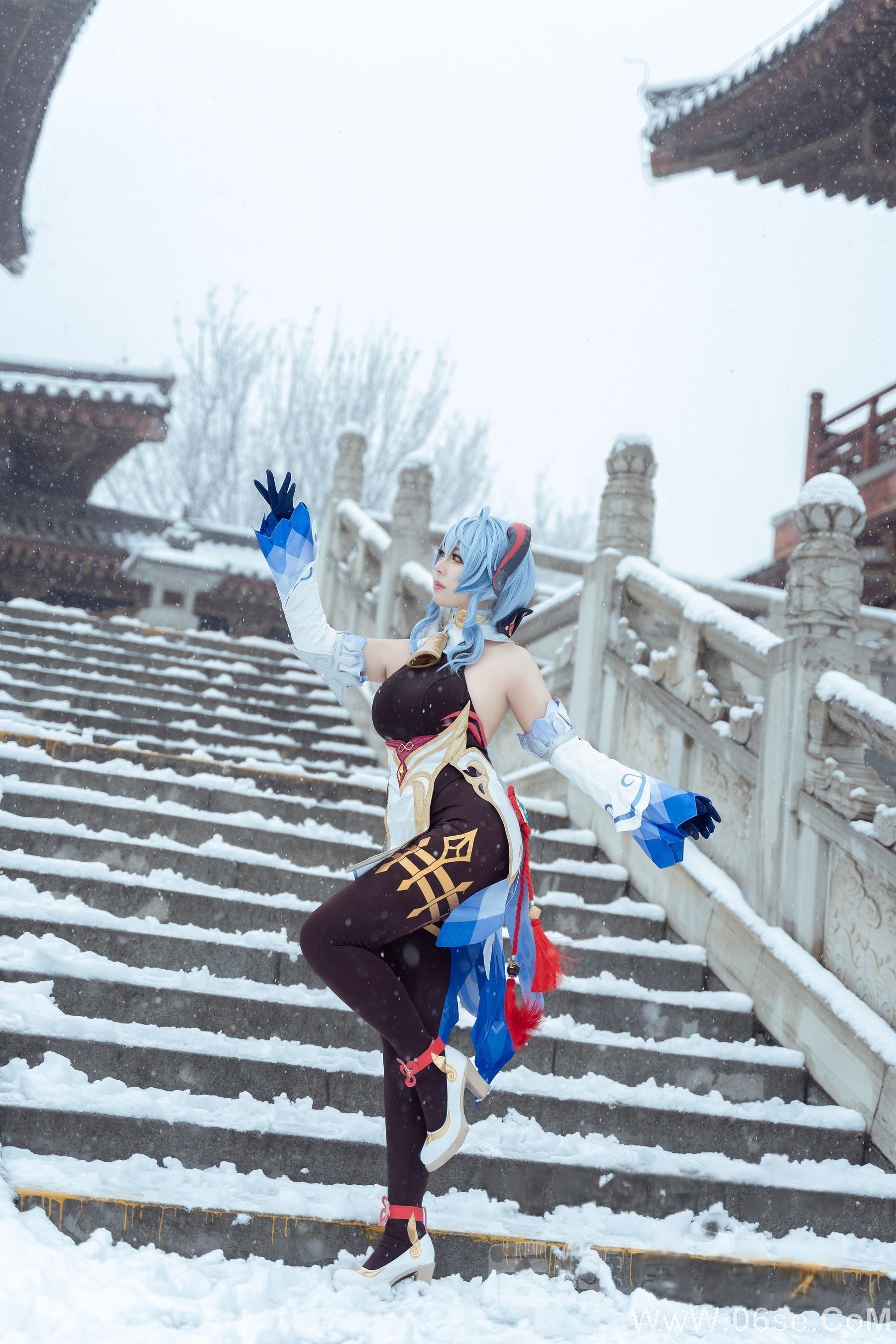 图片[37]-虎森森 – 原神 甘雨 雪景[42P]-六色网