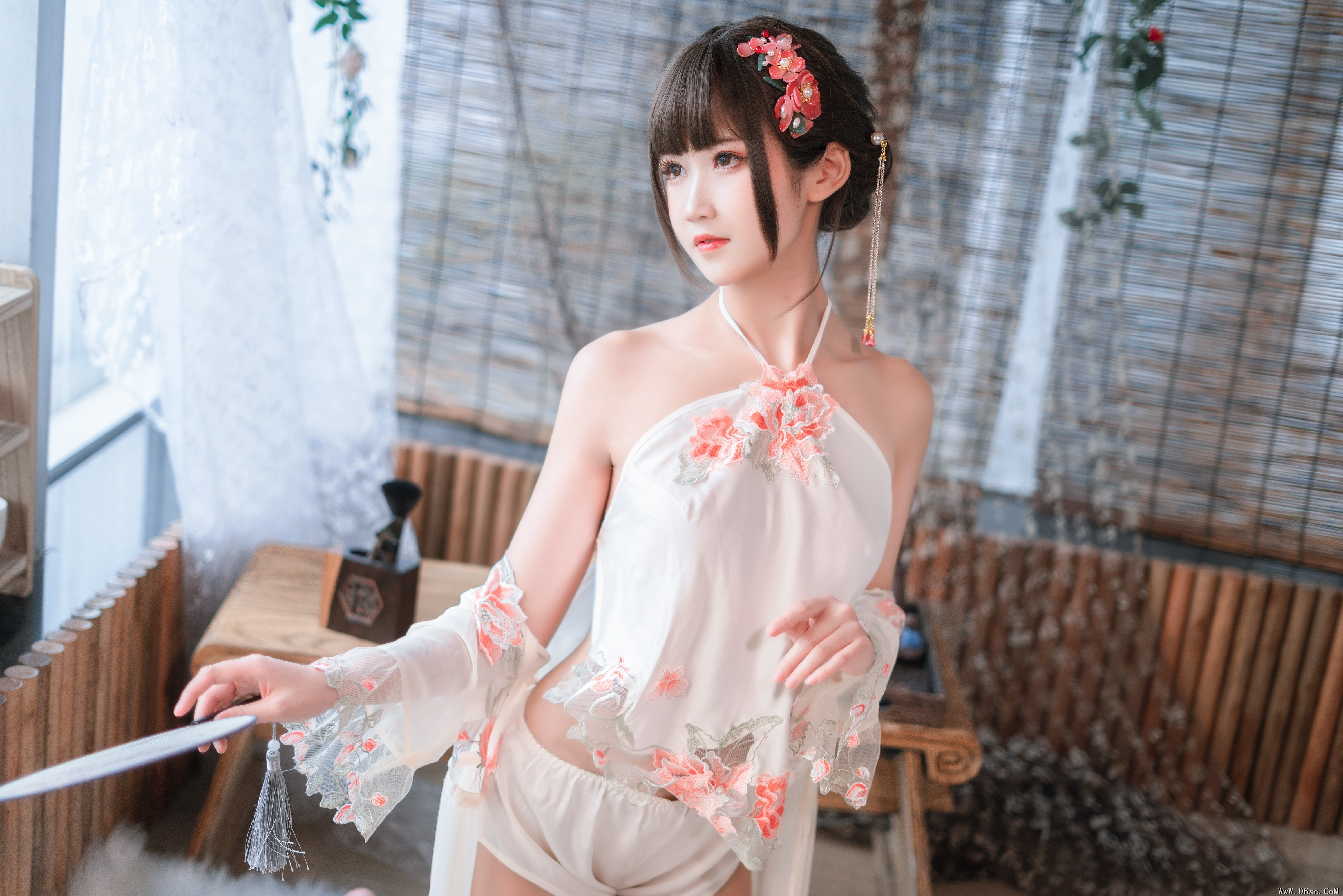 图片[6]-喵糖映画 VOL.230 少女肚兜 花溪纱[20P／149MB]-六色网