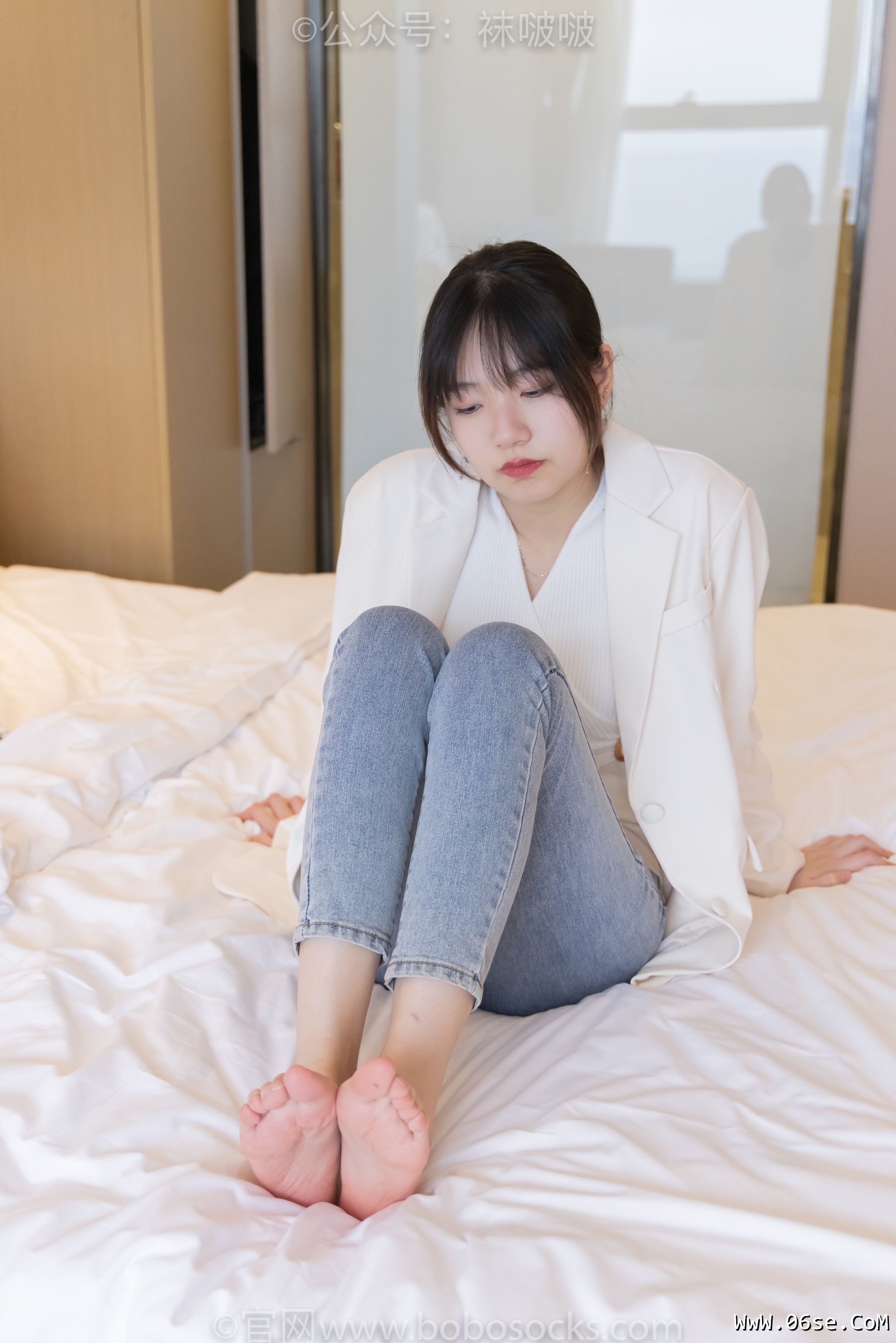 图片[150]-BoBoSocks袜啵啵 No.050 小甜豆-高跟长靴、白棉袜[175P]-六色网