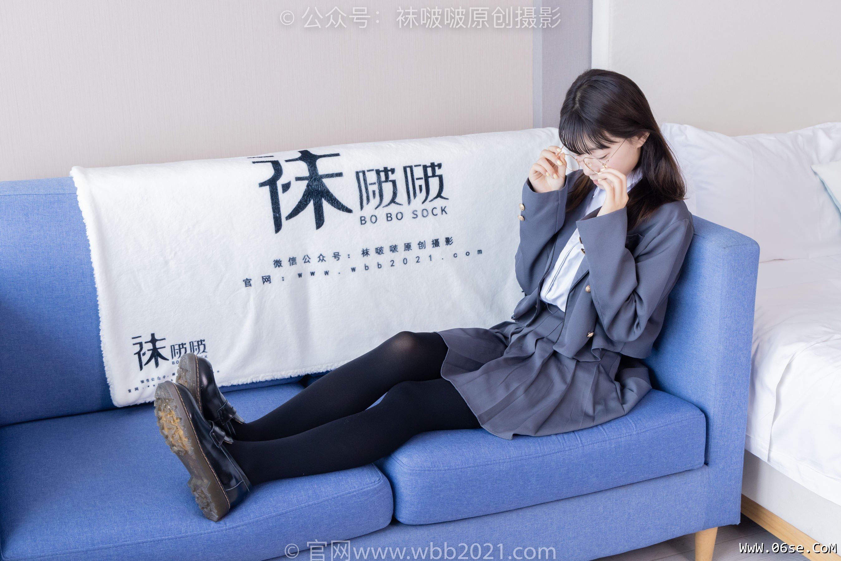 图片[78]-BoBoSocks袜啵啵 No.402 糯米 -皮鞋、厚黑丝、学院jk[140P]-六色网