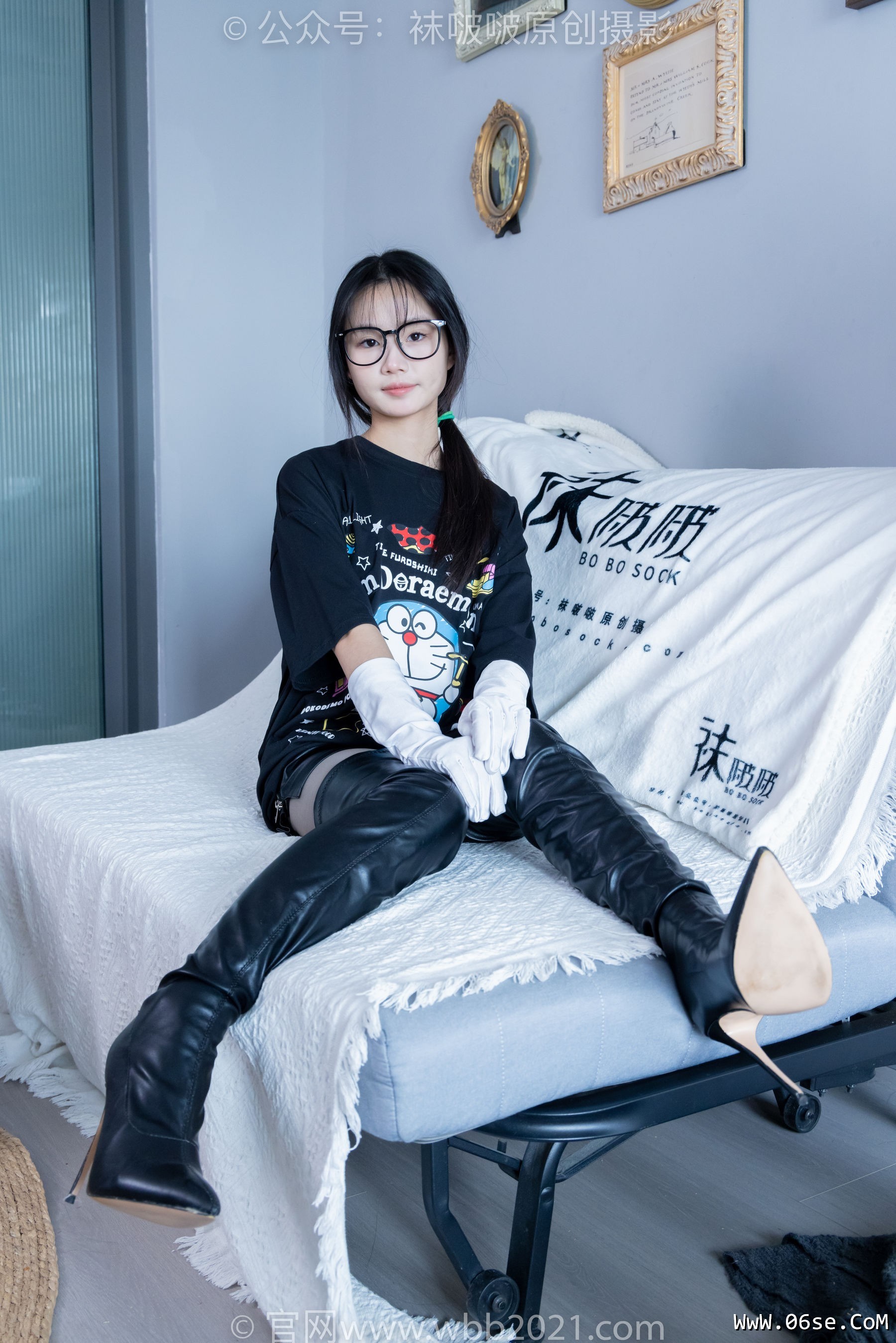 图片[68]-BoBoSocks袜啵啵 No.343 甜甜圈 -高跟长靴、黑丝打底、肉丝[150P]-六色网