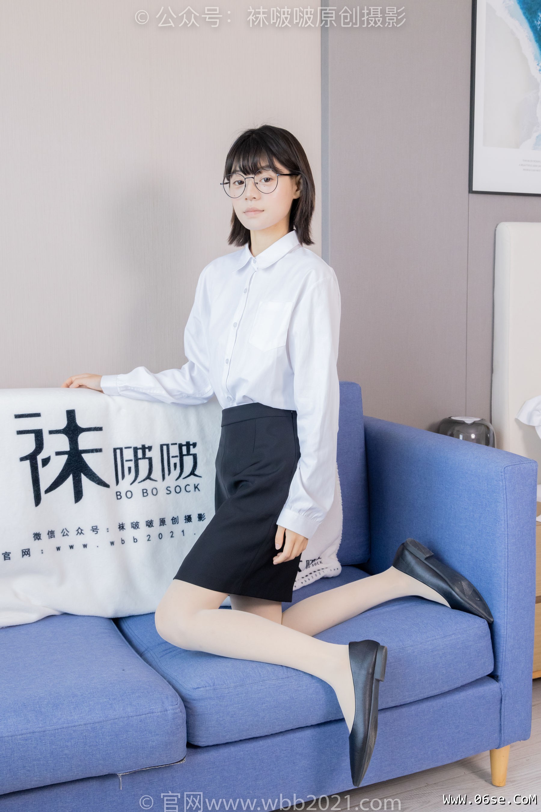 图片[30]-BoBoSocks袜啵啵 No.436 糯米 -OL制服、两双平底鞋、薄黑丝、厚肉丝[150P]-六色网