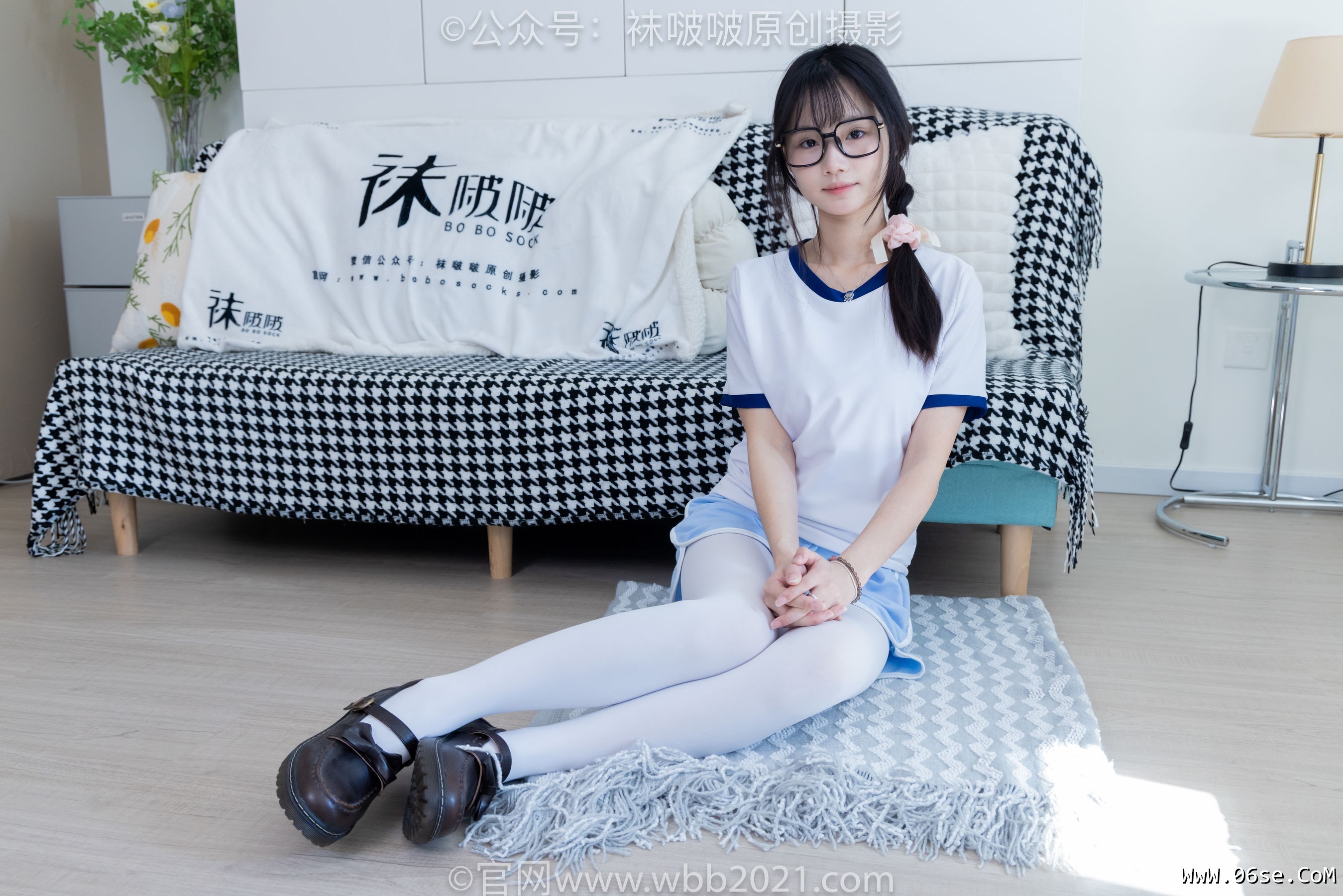 图片[90]-BoBoSocks袜啵啵 No.325 甜甜圈 -皮鞋、厚白丝[145P]-六色网