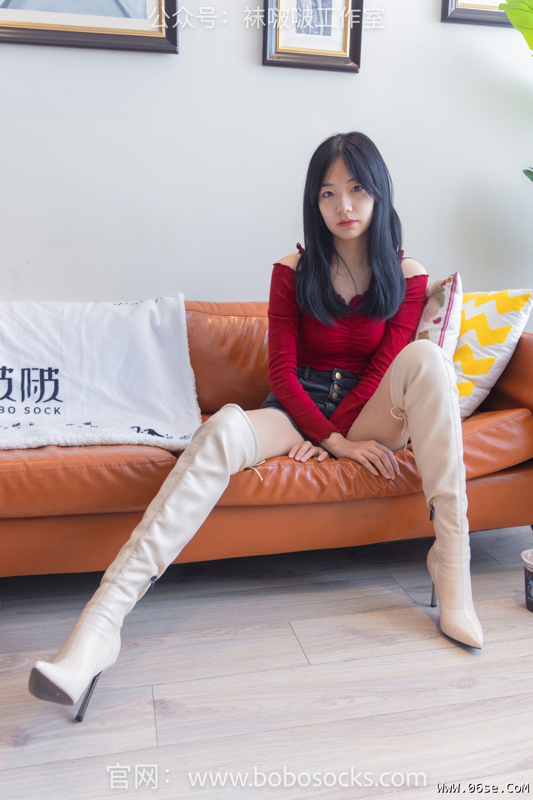图片[81]-BoBoSocks袜啵啵 No.120 小甜豆-高跟长靴、白棉袜、裸足[170P]-六色网