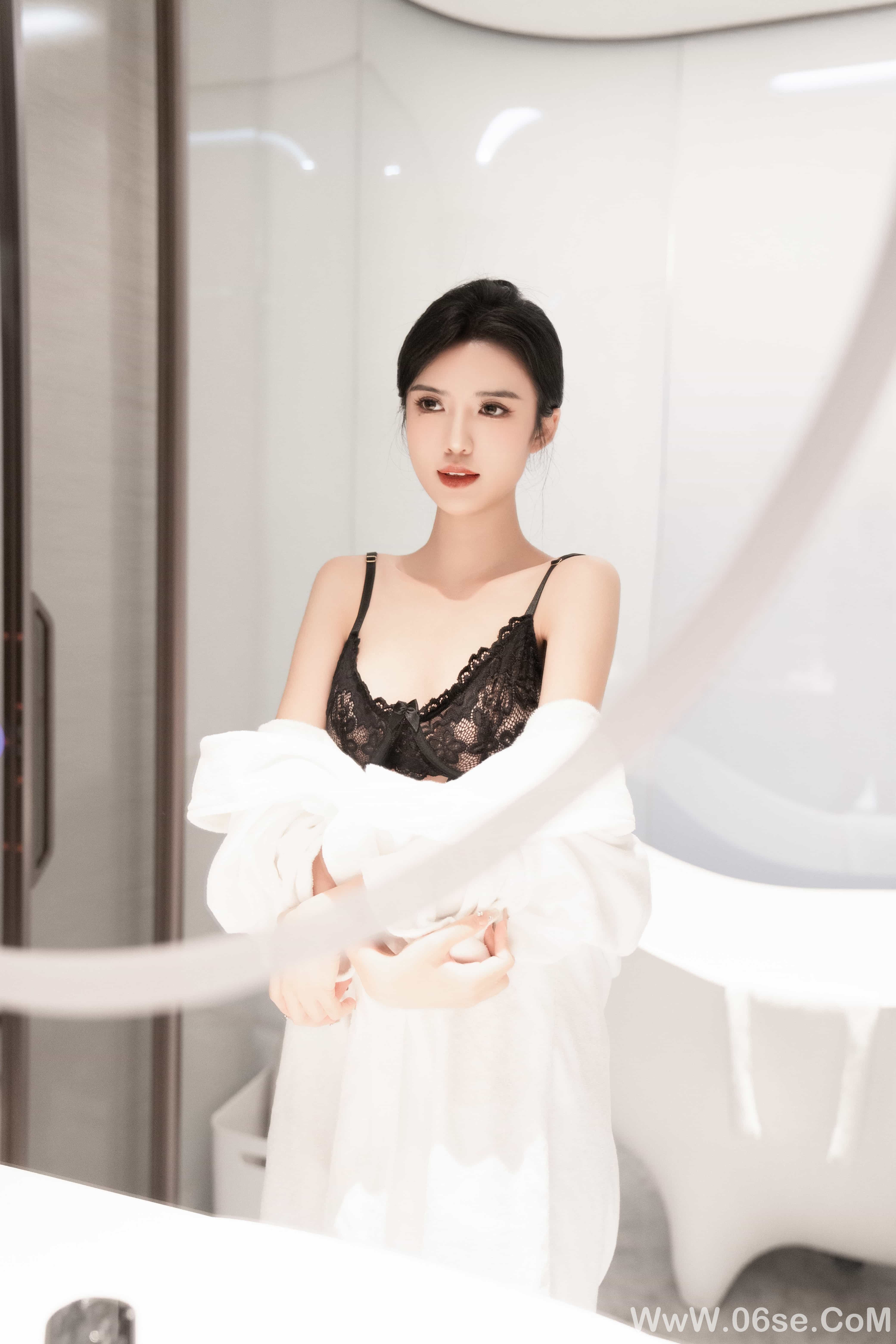 浅浅Danny-性感黑白蕾丝[95P]-六色网