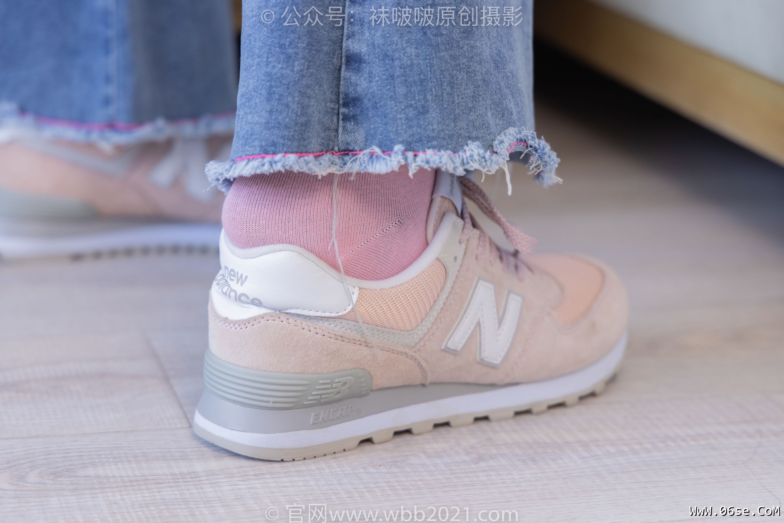 图片[59]-BoBoSocks袜啵啵 No.317 小甜豆 -运动鞋、可拆卸牛仔裤、粉色棉袜、黑丝、裤里丝[140P]-六色网