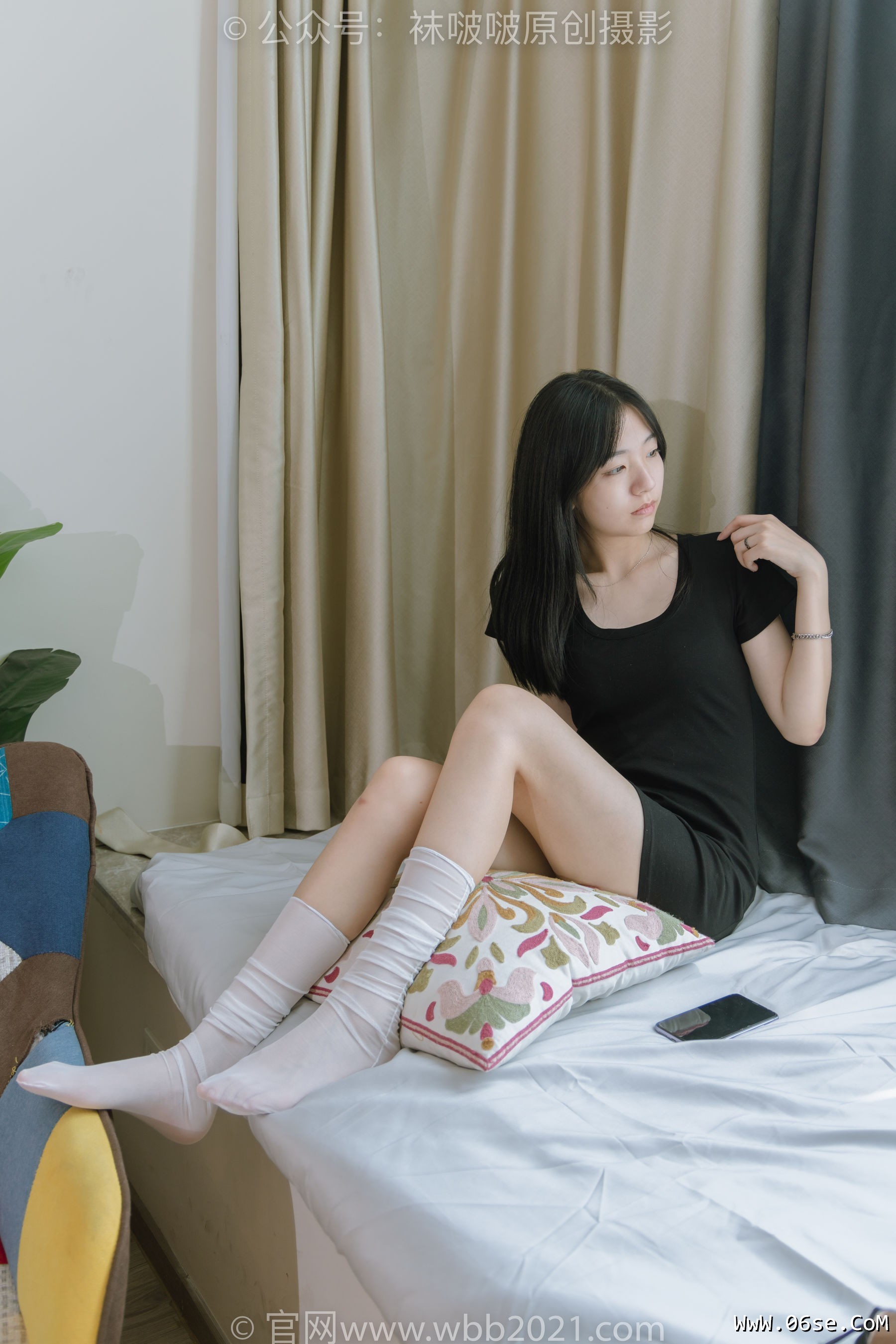 图片[3]-BoBoSocks袜啵啵 No.363 小甜豆 -两双平底鞋、黑色船袜、裸足[140P]-六色网