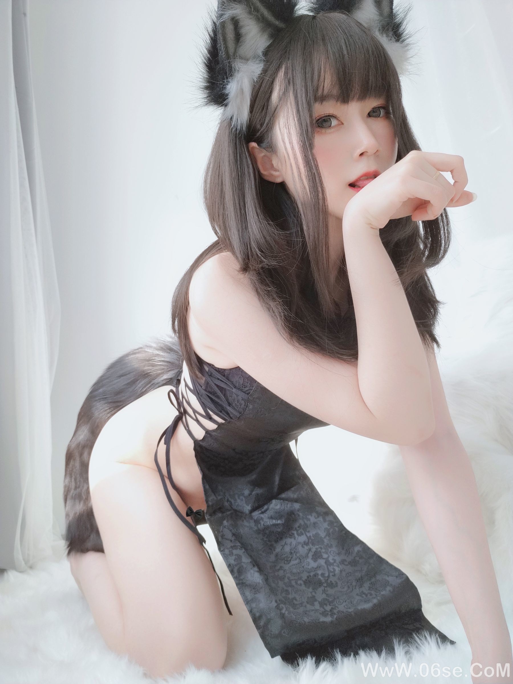 图片[3]-Coser小姐姐白银 小黑狼[104P]-六色网