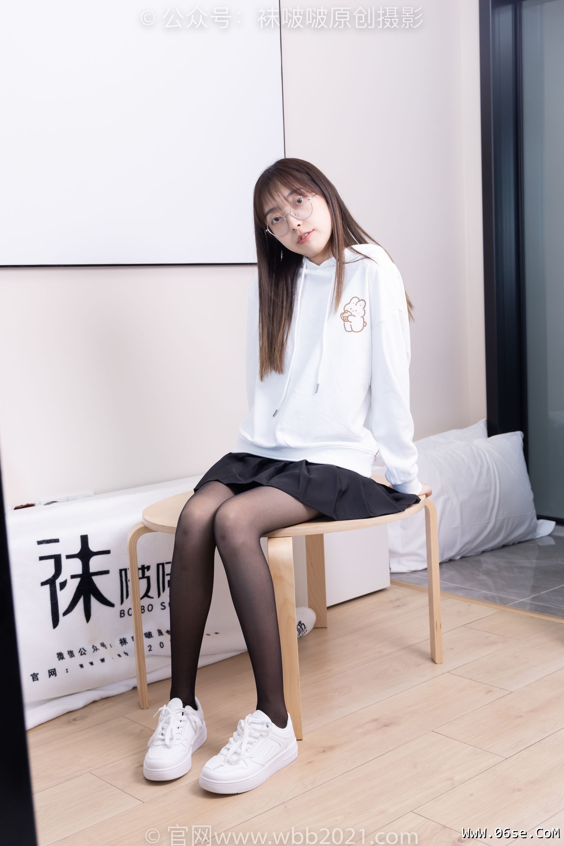 图片[53]-BoBoSocks袜啵啵 No.407 稚予 -板鞋、黑丝[140P]-六色网