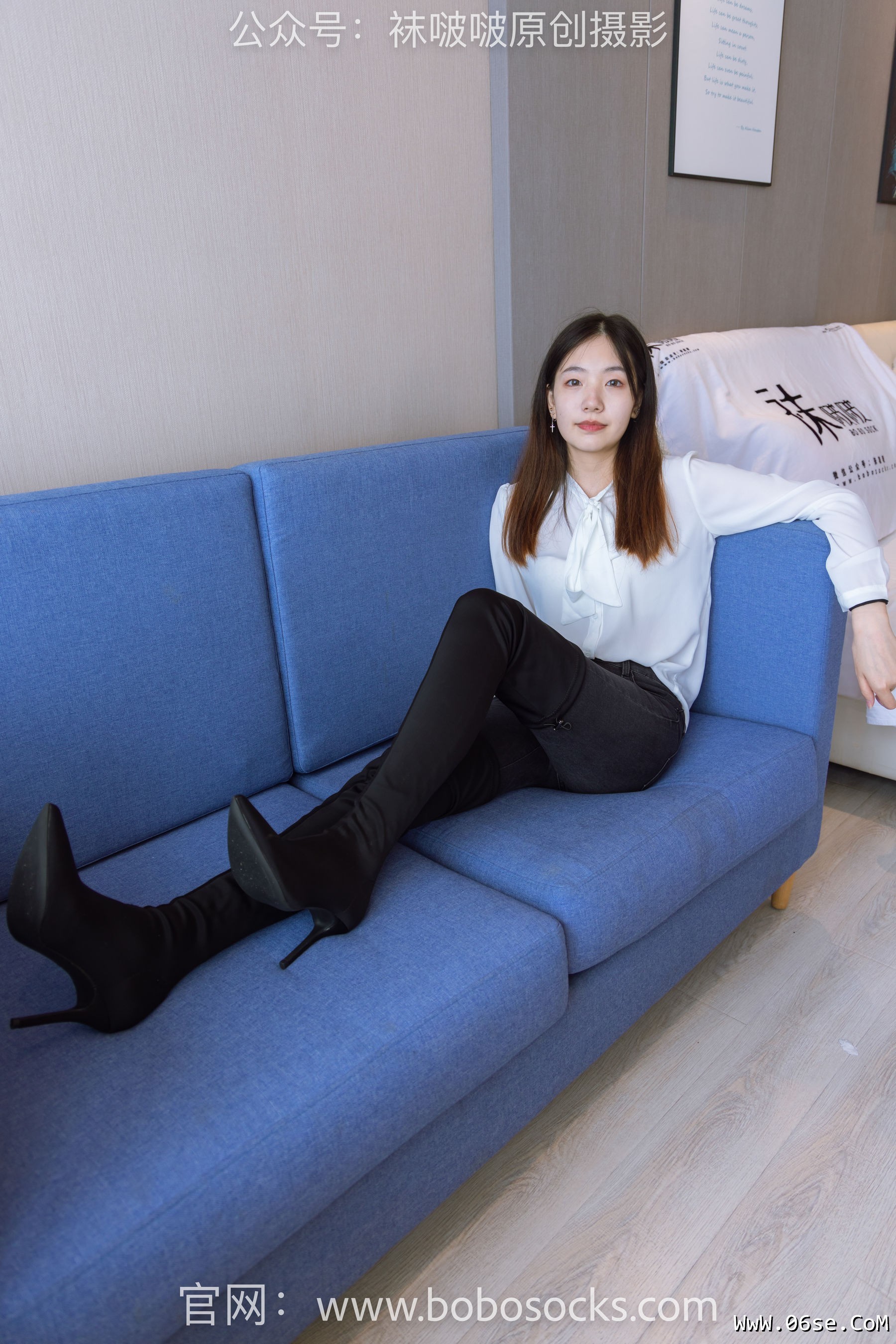 图片[57]-BoBoSocks袜啵啵 No.158 小甜豆-高跟长靴、白棉袜、裸足[136P]-六色网