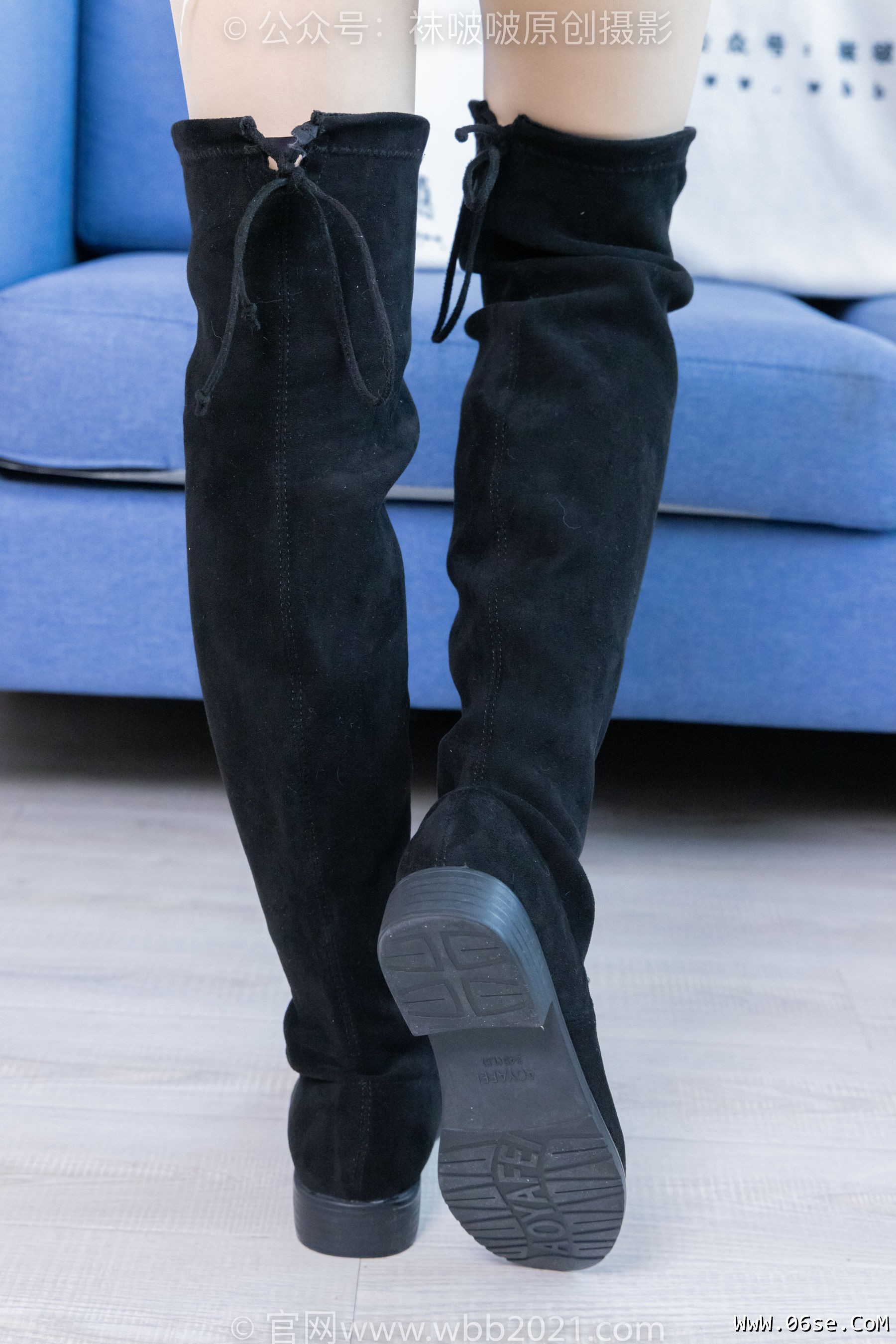 图片[2]-BoBoSocks袜啵啵 No.422 糯米 -长靴、白棉袜、肉丝[140P]-六色网