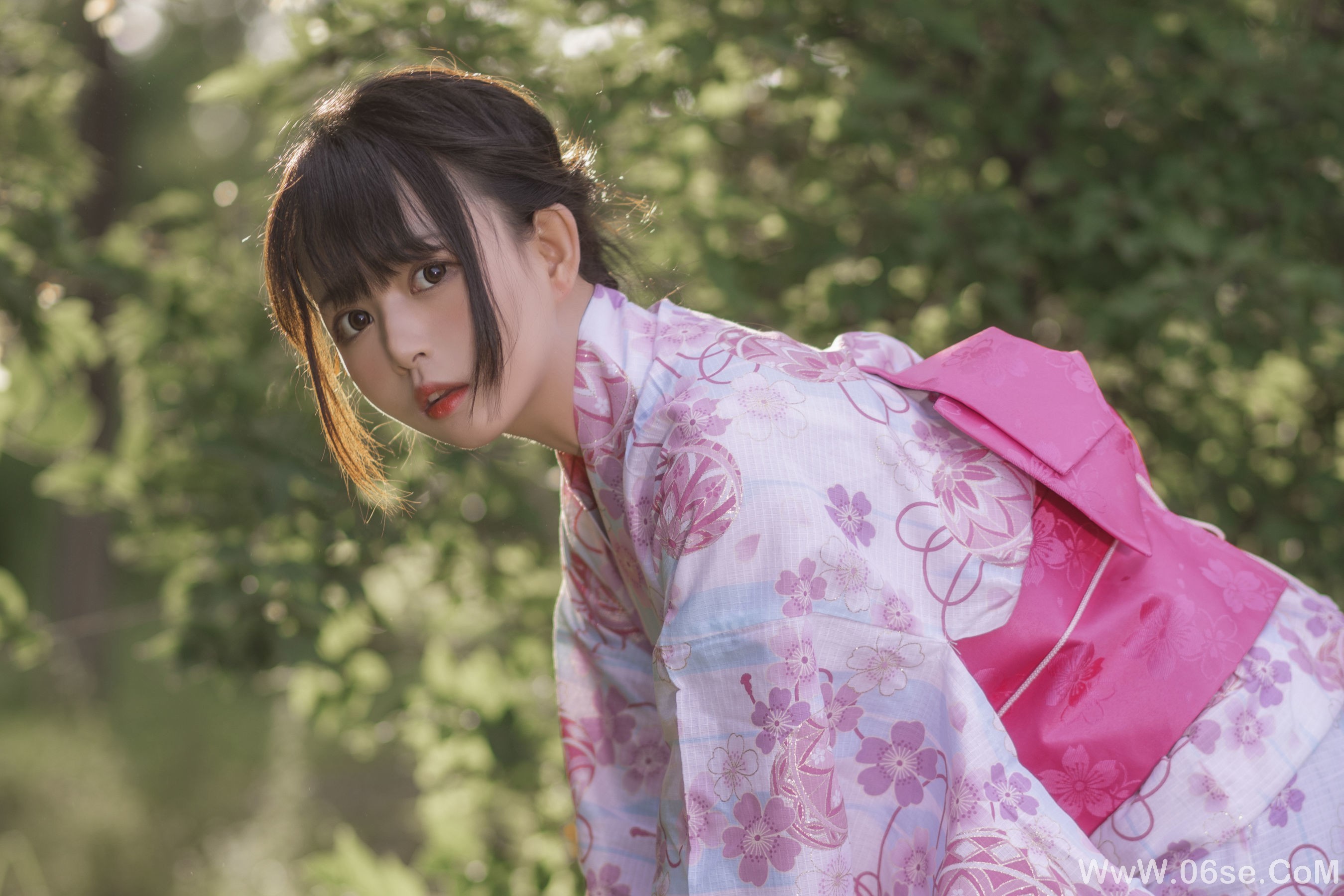 图片[3]-大眼萌妹黑猫猫OvO 和服超进化[14P]-六色网