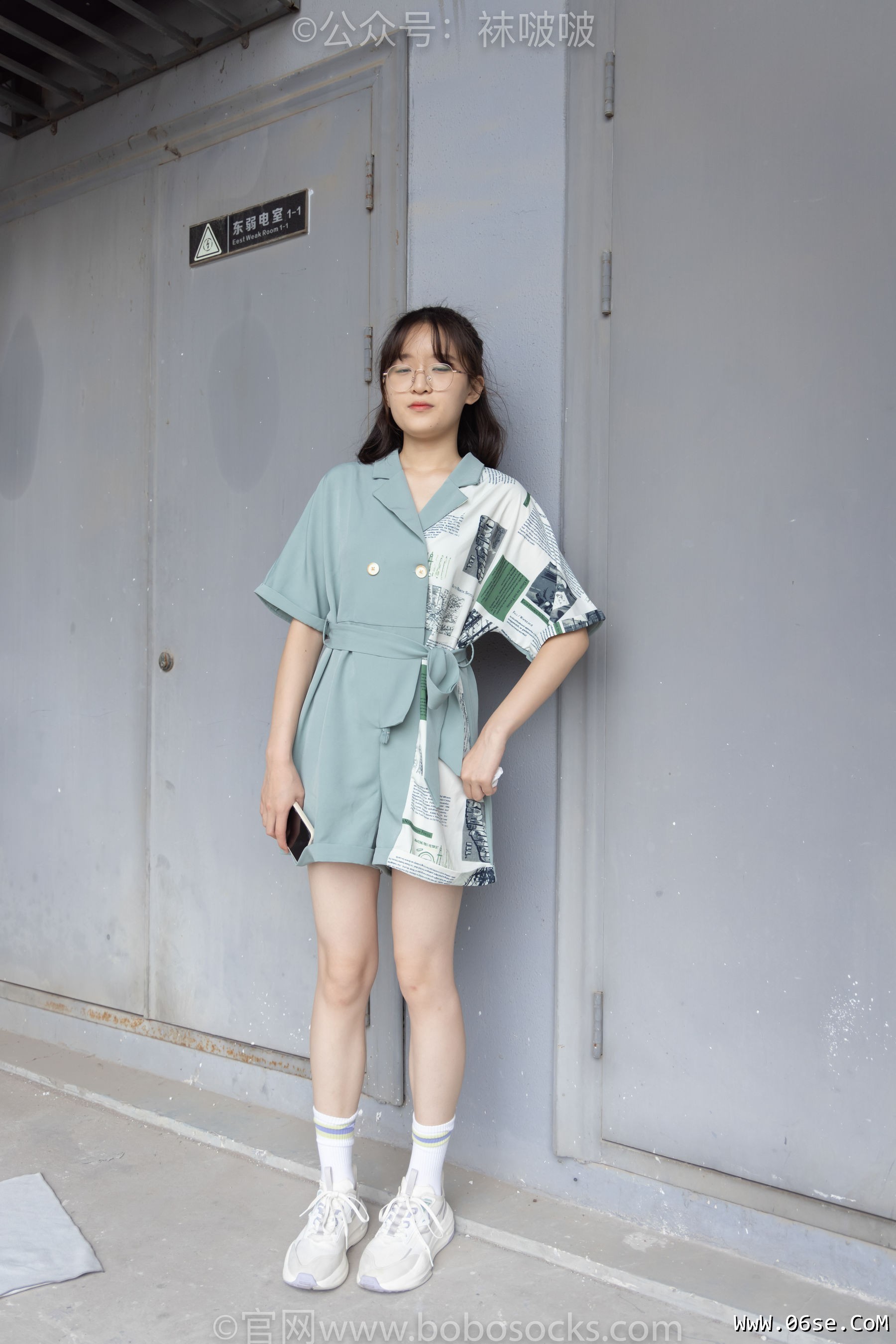 图片[4]-BoBoSocks袜啵啵 No.025 熊熊-安踏运动鞋、白色棉袜、裸足[146P]-六色网