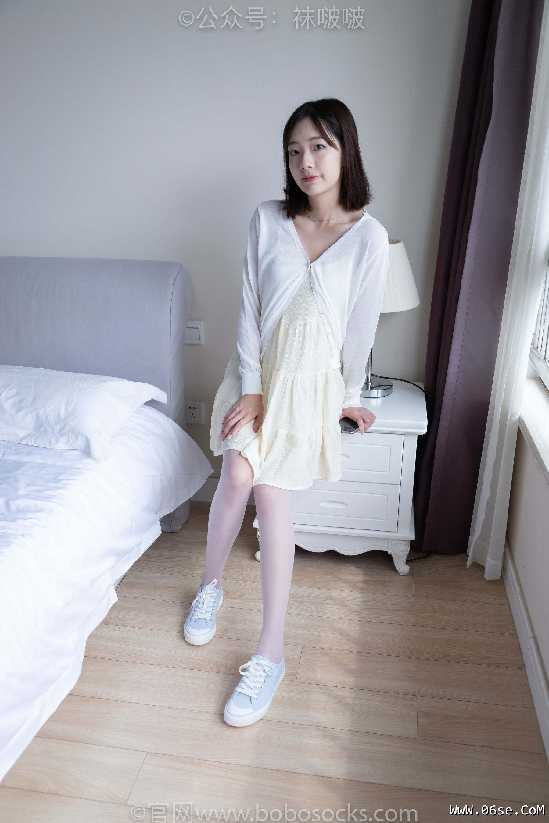 图片[5]-BoBoSocks袜啵啵 No.005 小甜豆-帆布鞋、薄白丝[133P]-六色网