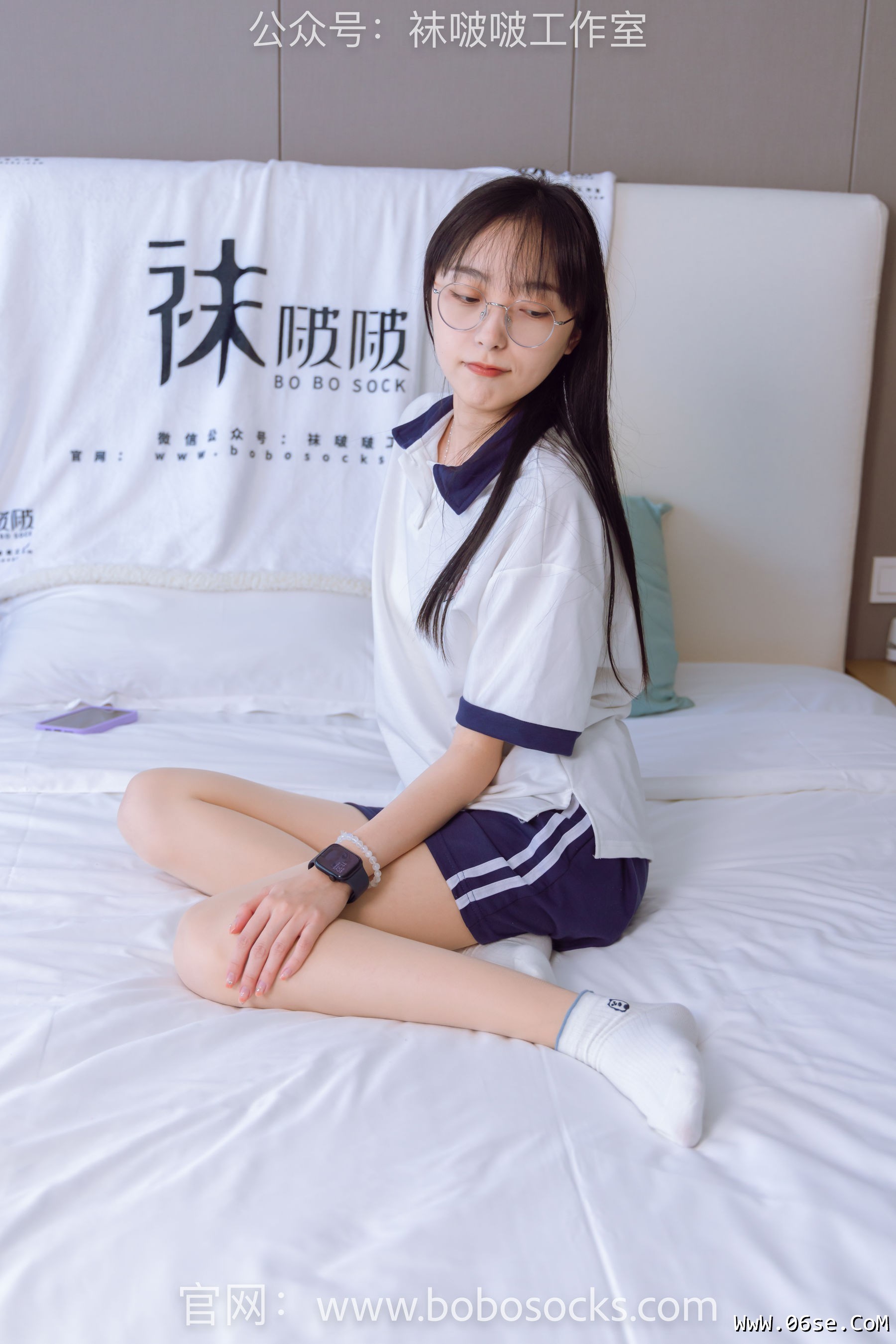图片[77]-BoBoSocks袜啵啵 No.118 稚予-运动鞋、白棉袜、肉丝、踩小熊玩偶[140P]-六色网