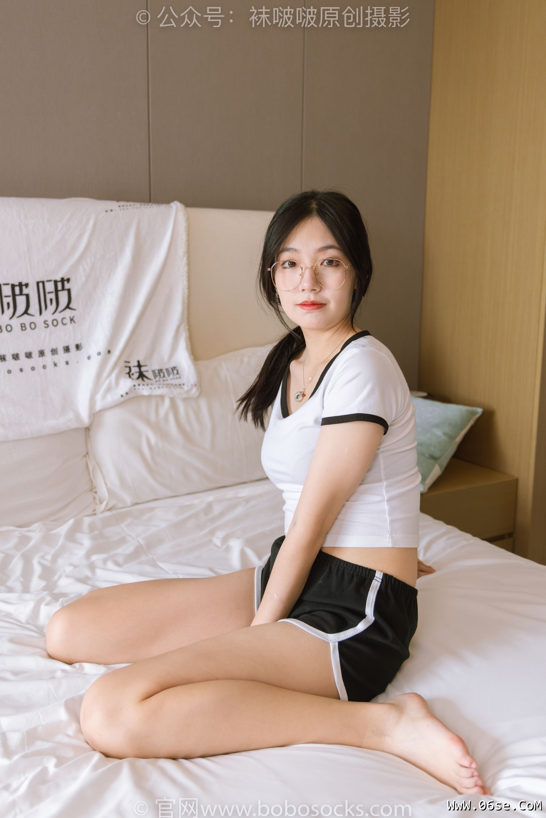 图片[10]-BoBoSocks袜啵啵 No.189 小甜豆-贝壳头板鞋、白棉袜、裸足[169P]-六色网
