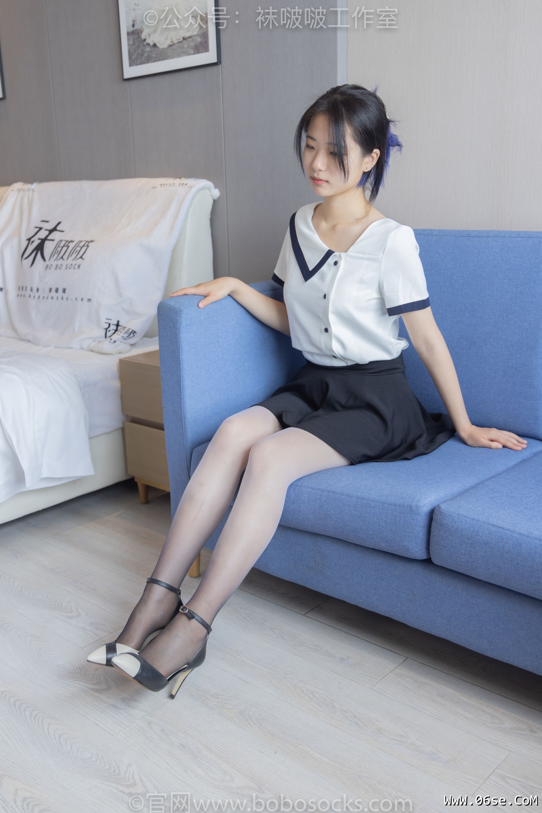 图片[20]-BoBoSocks袜啵啵 No.089 小淳-高跟鞋、黑白渐变丝袜[140P]-六色网