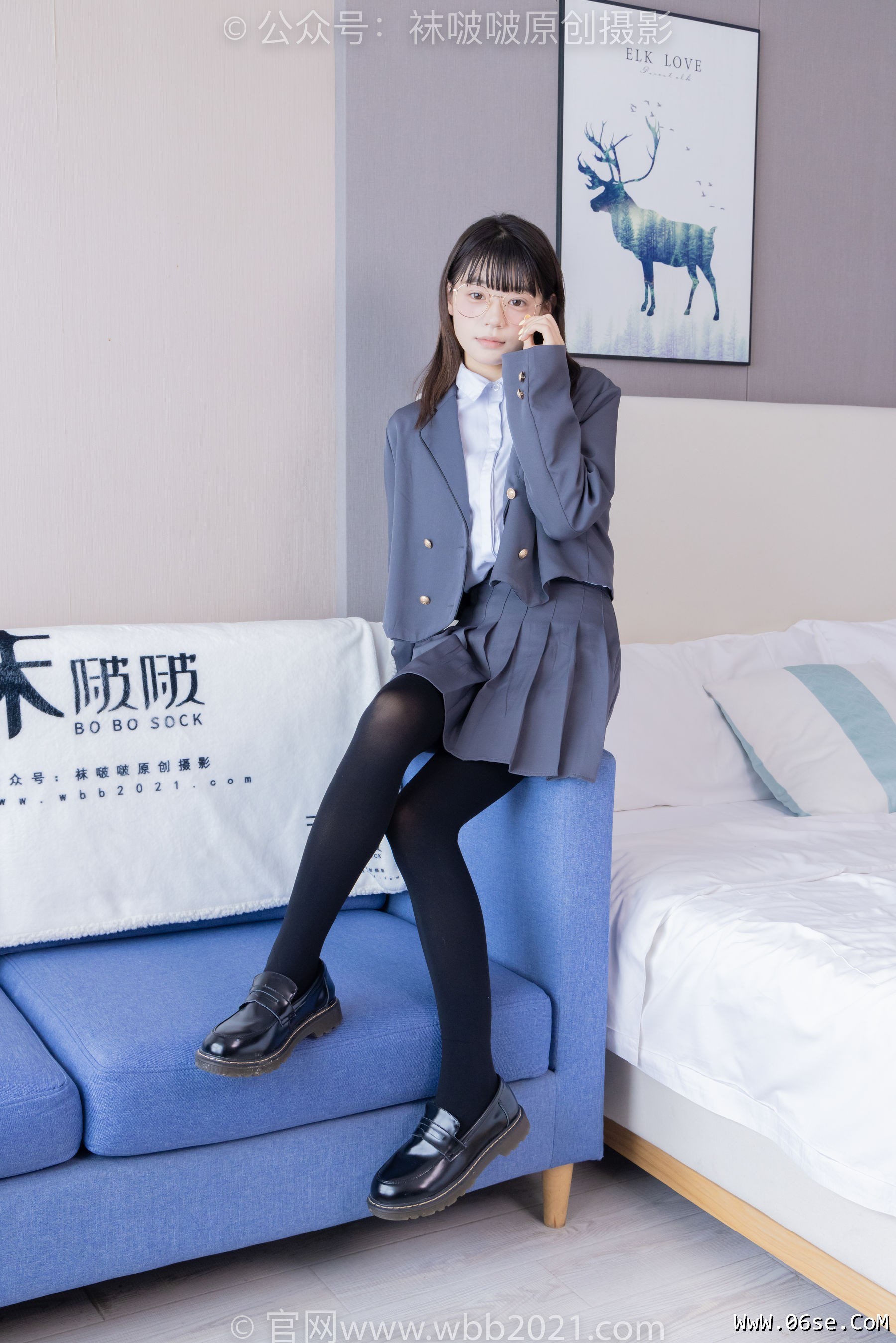 图片[51]-BoBoSocks袜啵啵 No.402 糯米 -皮鞋、厚黑丝、学院jk[140P]-六色网