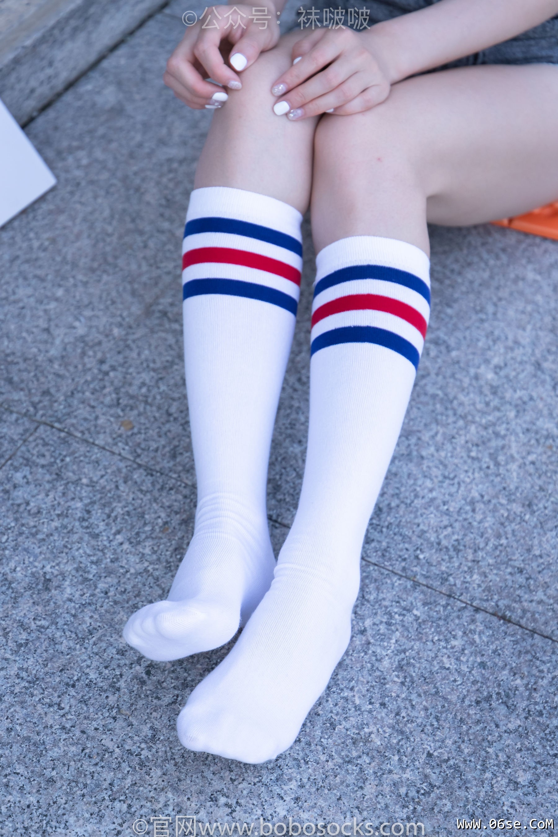 图片[41]-BoBoSocks袜啵啵 No.006 小米-运动鞋、白色小腿袜、裸足[130P]-六色网
