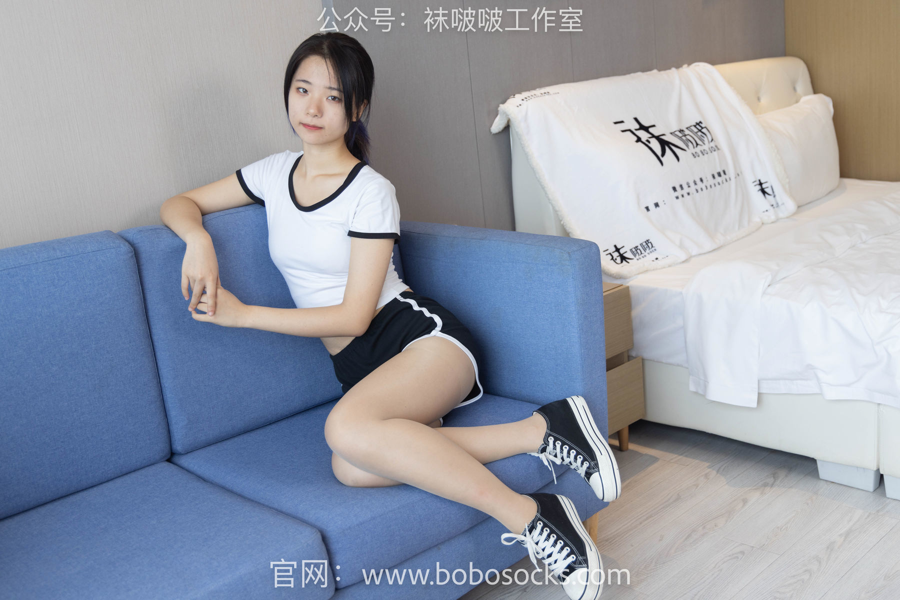 图片[44]-BoBoSocks袜啵啵 No.098 小淳-板鞋、肉丝[140P]-六色网