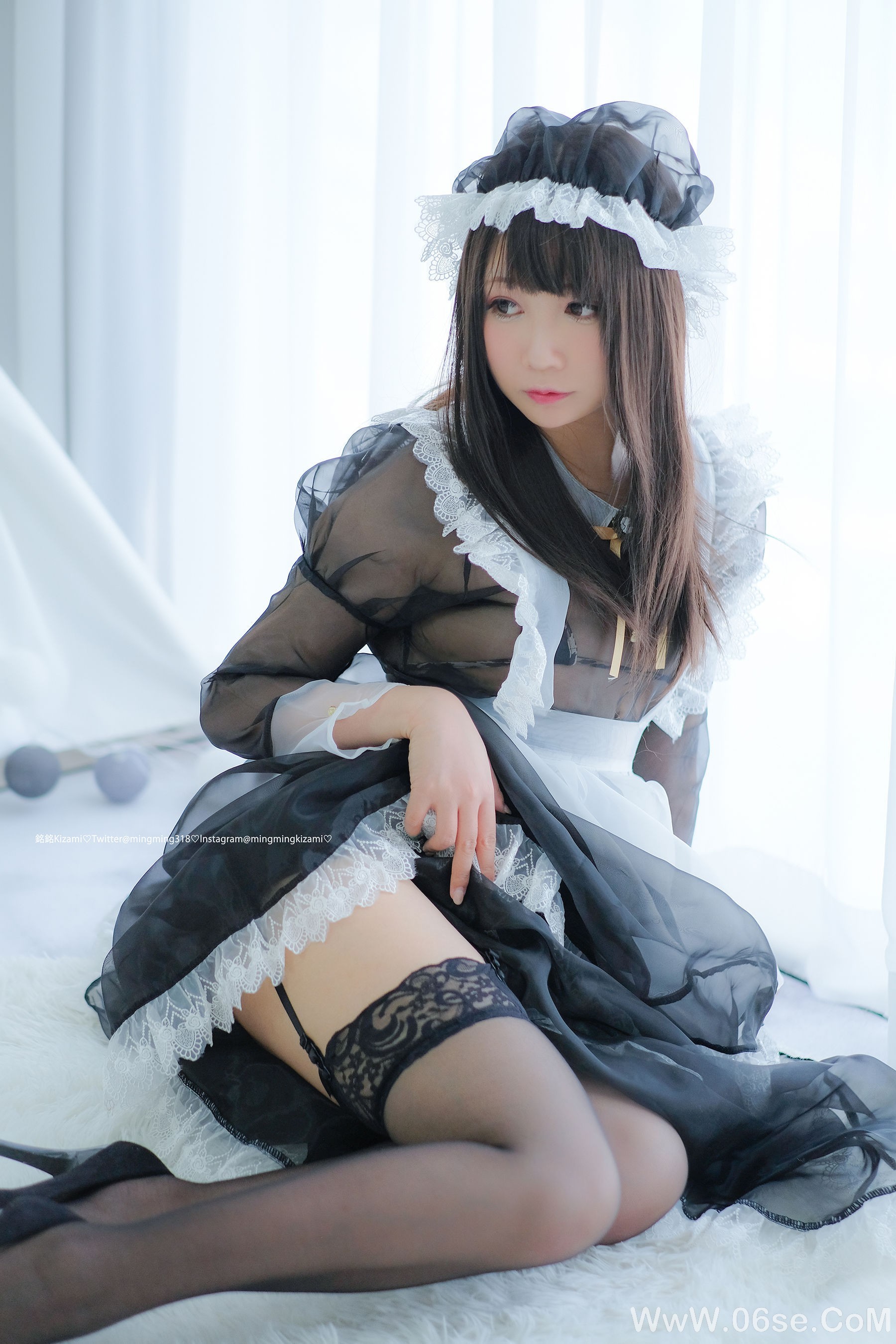 图片[2]-銘銘Kizami 自撮りVol.15 透明女仆[84P]-六色网