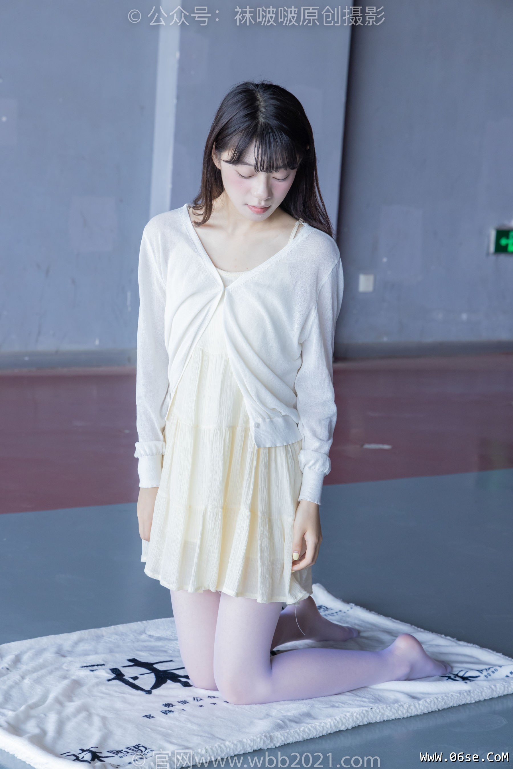 图片[6]-BoBoSocks袜啵啵 No.395 糯米 -板鞋、白丝[145P]-六色网
