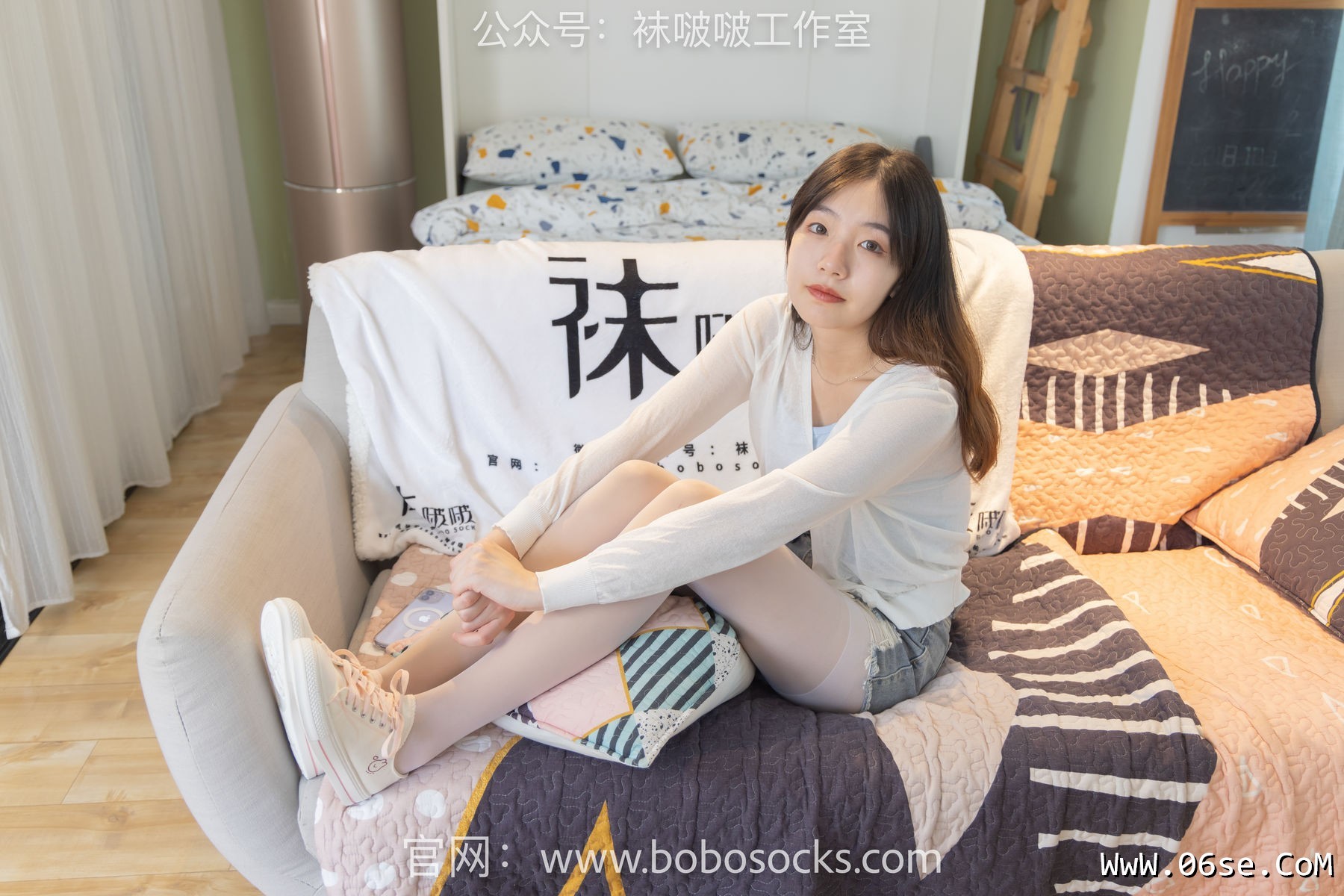 图片[23]-BoBoSocks袜啵啵 No.102 小甜豆-板鞋、白丝[140P]-六色网