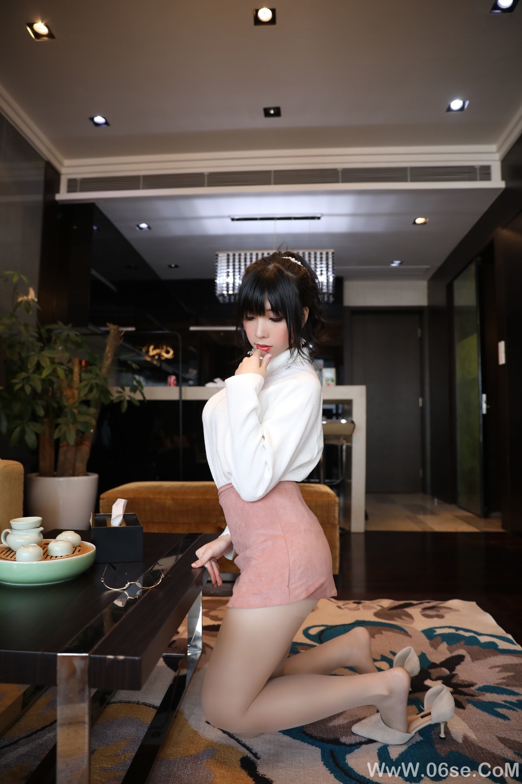 图片[7]-二次元巨乳美女鹿野希 单马尾眼镜娘[101P]-六色网